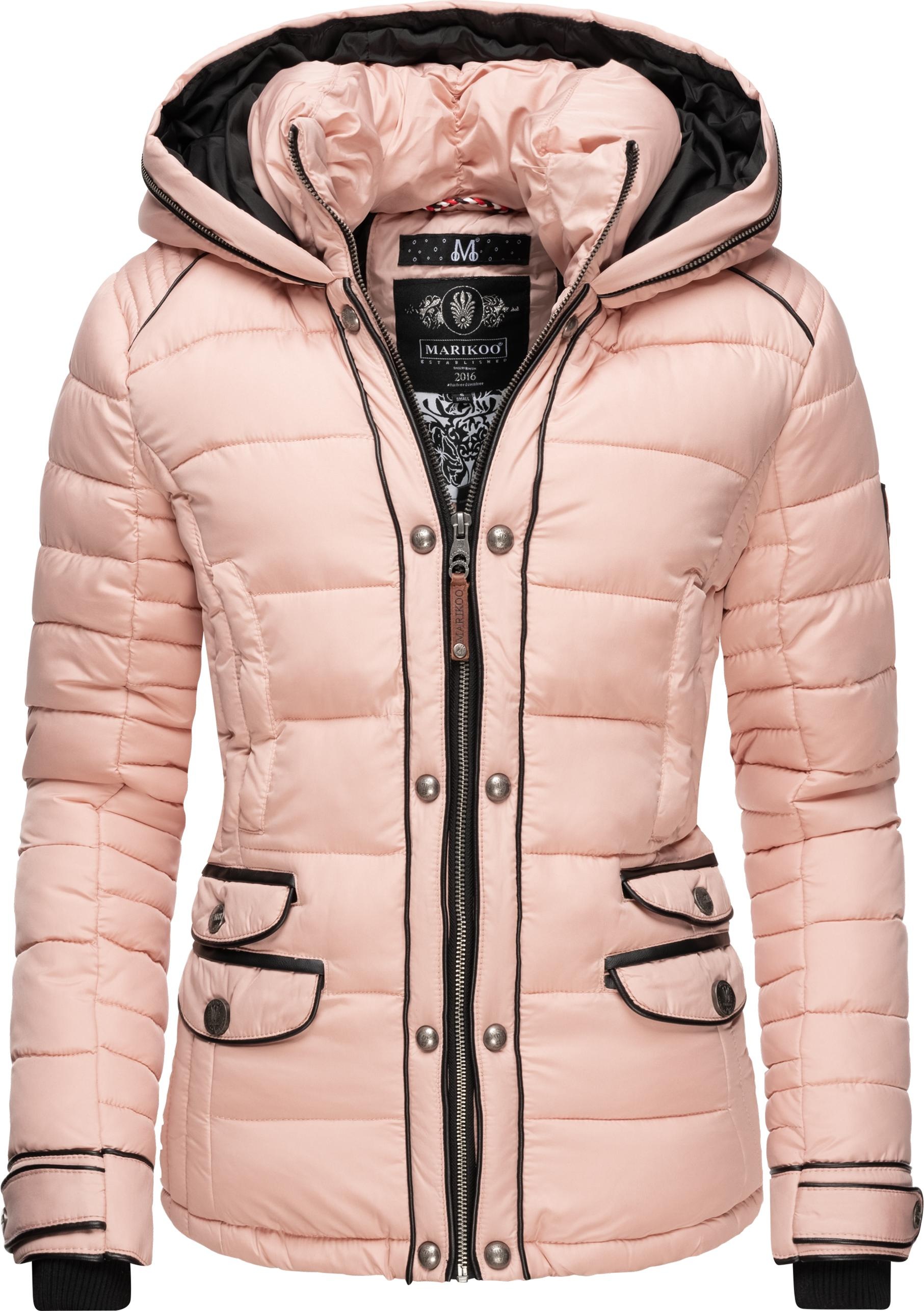 Marikoo Winterjacke »Hasimausi«, mit Kapuze, stylische Damen Steppjacke mit großer Kapuze