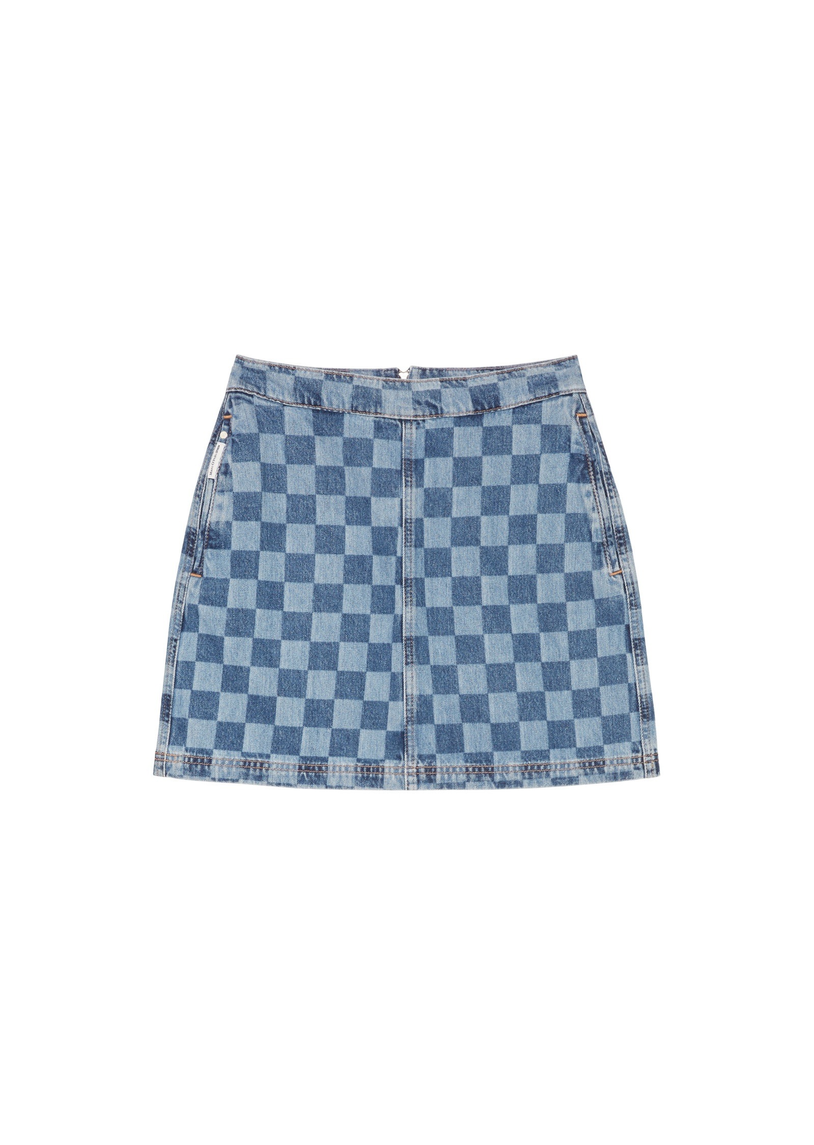 Marc O'Polo DENIM Jeansrock »aus Organic Cotton mit Schachbrettmuster«
