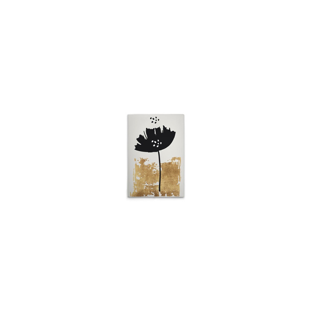 A.S. Création Leinwandbild "Black Poppy - Wandbild Creme Gold Schwarz Keilr günstig online kaufen