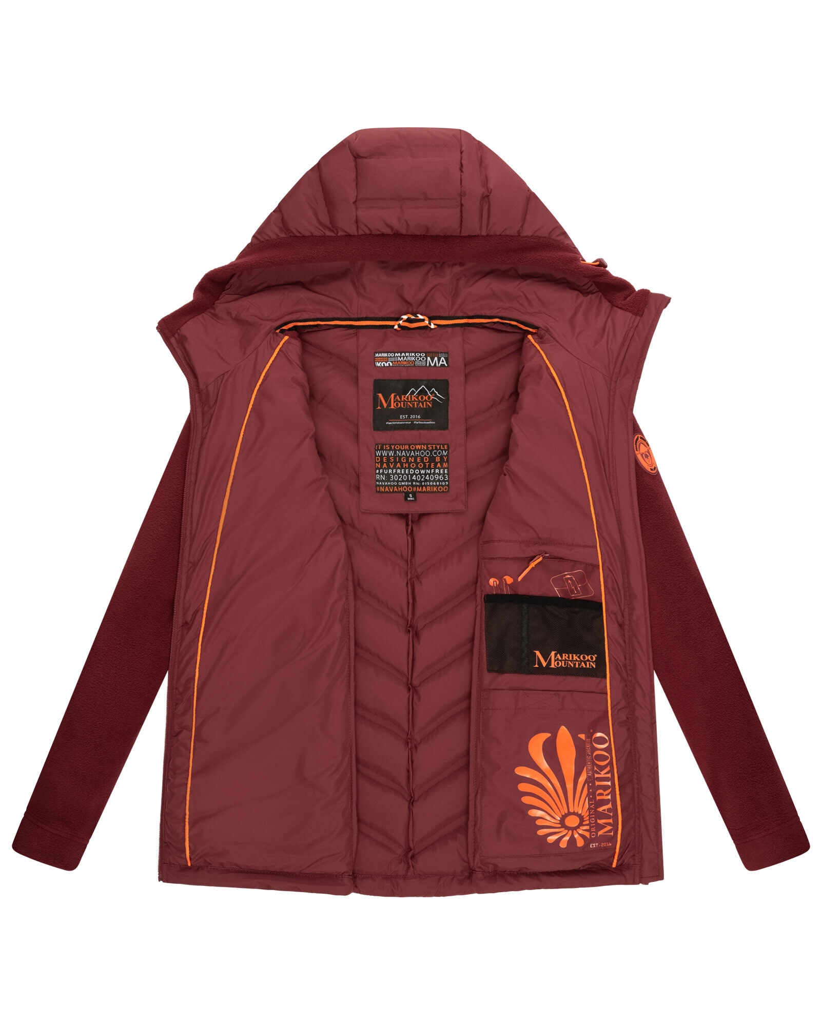 Marikoo Outdoorjacke »Mount Haruna«, mit hoch schließendem Kragen
