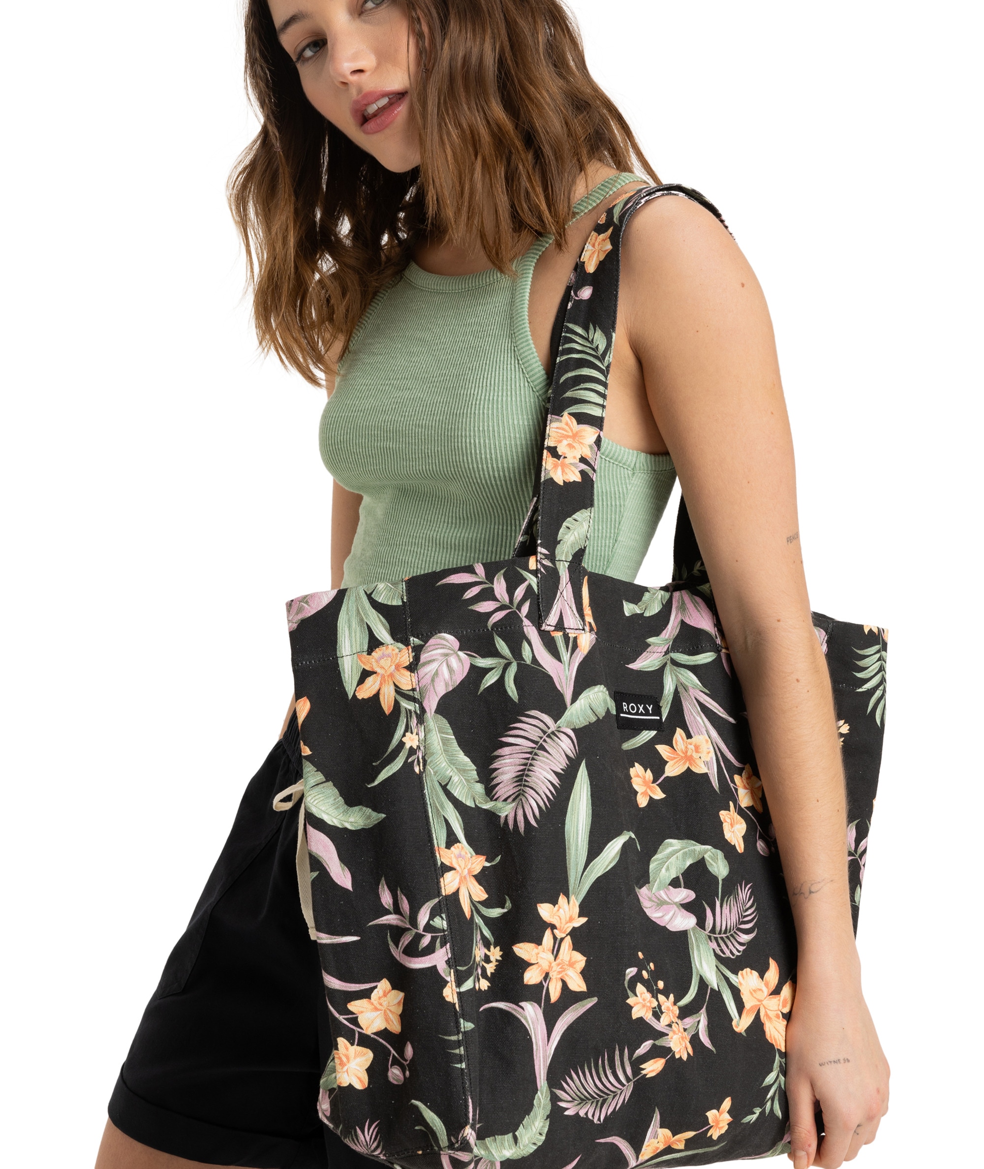 Roxy Strandtasche »ANTI BAD VIBES PRINTED«, mit Blumenmuster