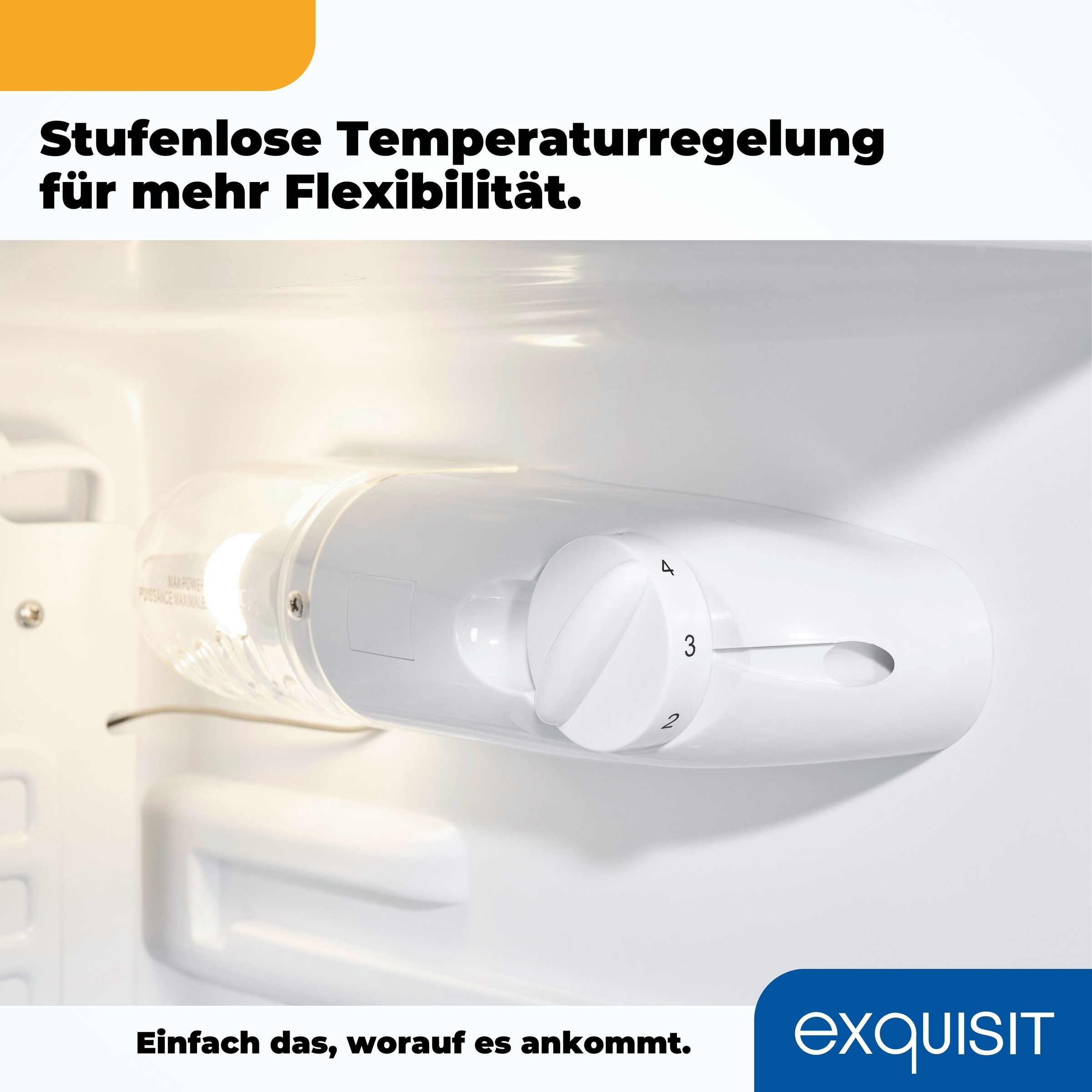 exquisit Vollraumkühlschrank »KS85-V-O91E schwarz«, 76 L Volumen