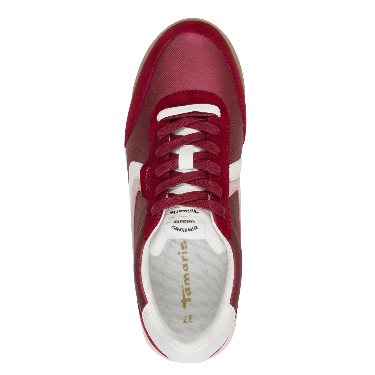 Tamaris Sneaker, Freizeitschuh, Halbschuh, Schnürschuh, weich gepolsterter Schaftrand