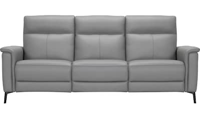 3-Sitzer »Barano, Relaxsofa in Leder und Webstoff«