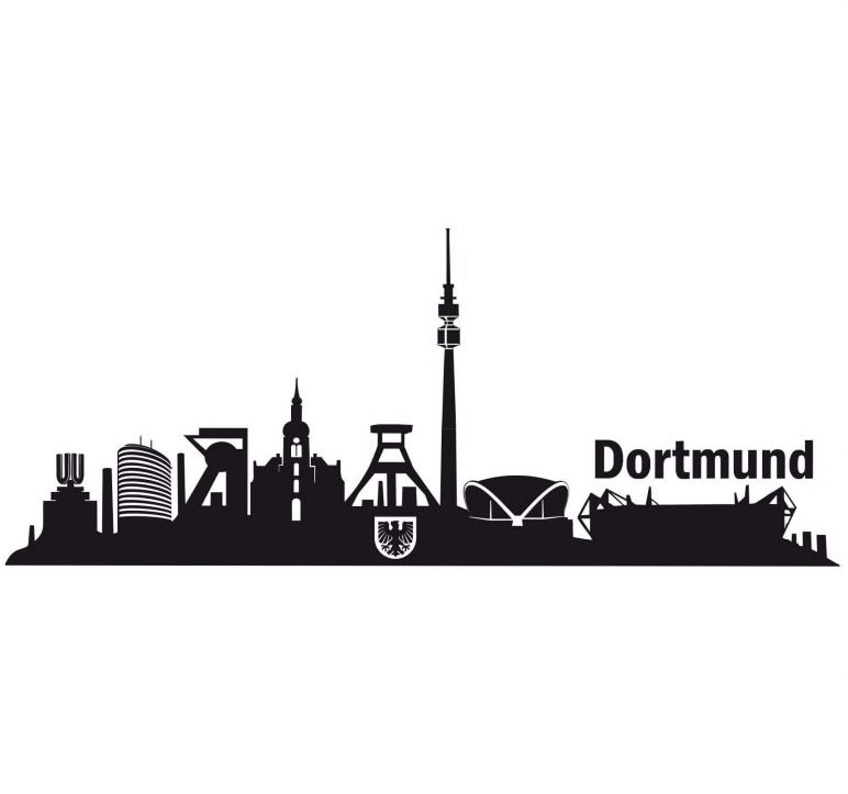 | Skyline Wandtattoo BAUR Wall-Art Stadt »XXL kaufen (1 90cm«, Dortmund St.)