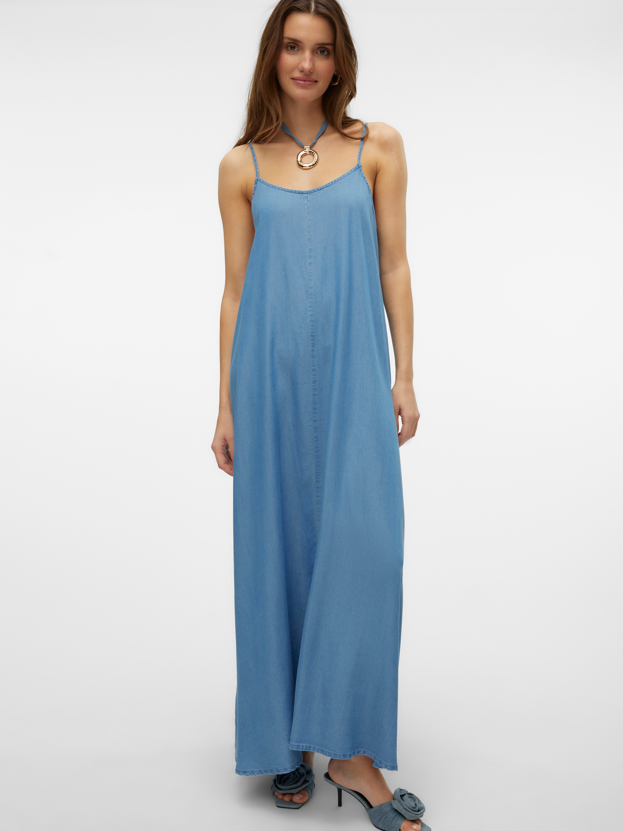 Vero Moda Maxikleid "VMHARPER SL STRAP MAXI DRESS GA", Sommerkleid günstig online kaufen