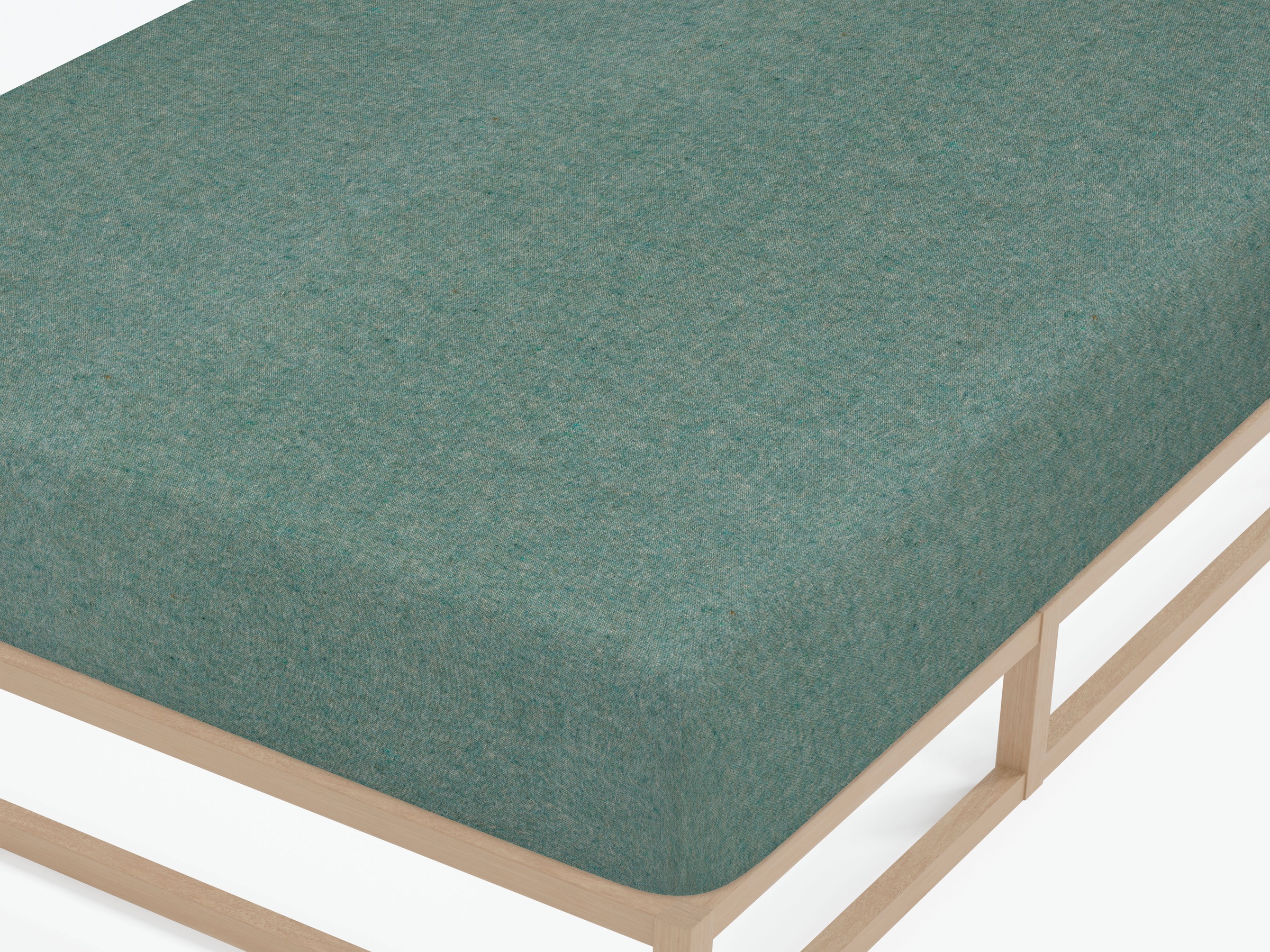 Biberna Spannbettlaken »Hermal Biber, Melange-Optik, in Gr. 90x200, 140x200 oder 180x200 cm«, 100% Baumwolle, weich + warm, Matratzenhöhe bis 22 cm, Made in Germany