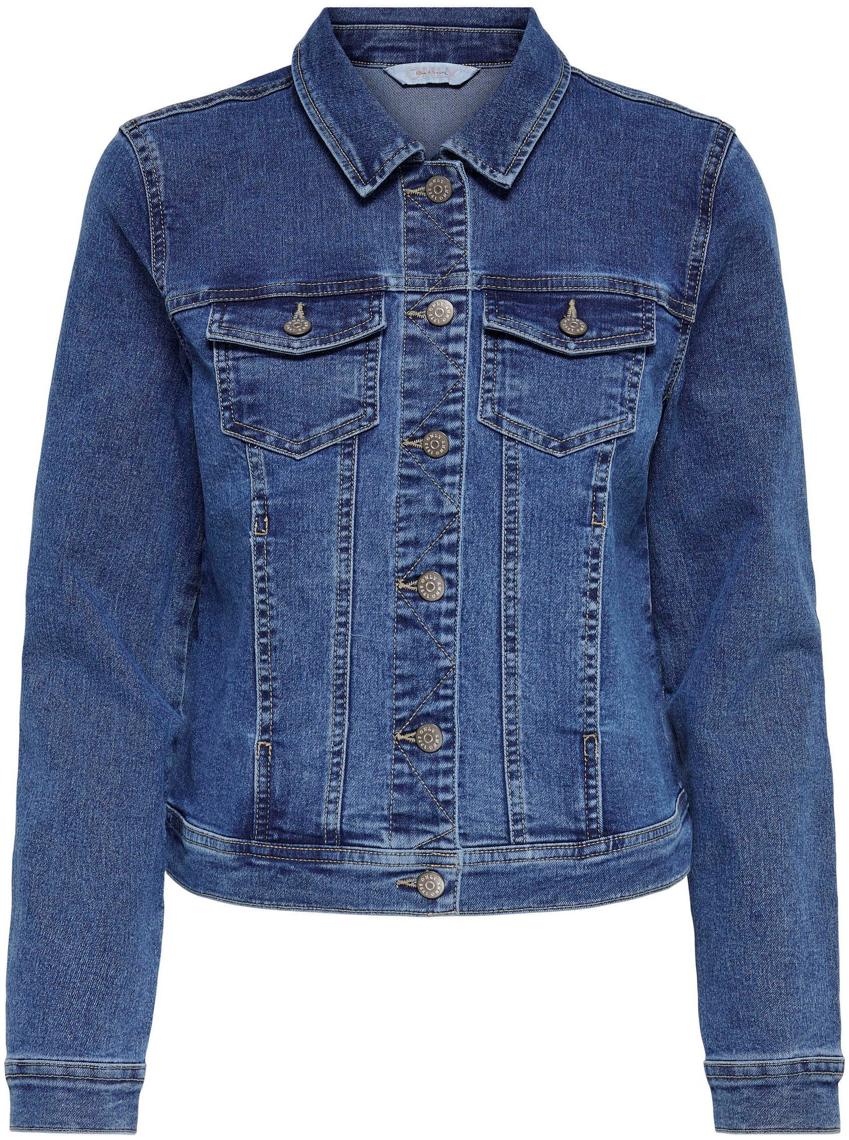 ONLY Jeansjacke "ONLWONDER – Jeansjacke mit Teilungsnähten und Stretch", se günstig online kaufen