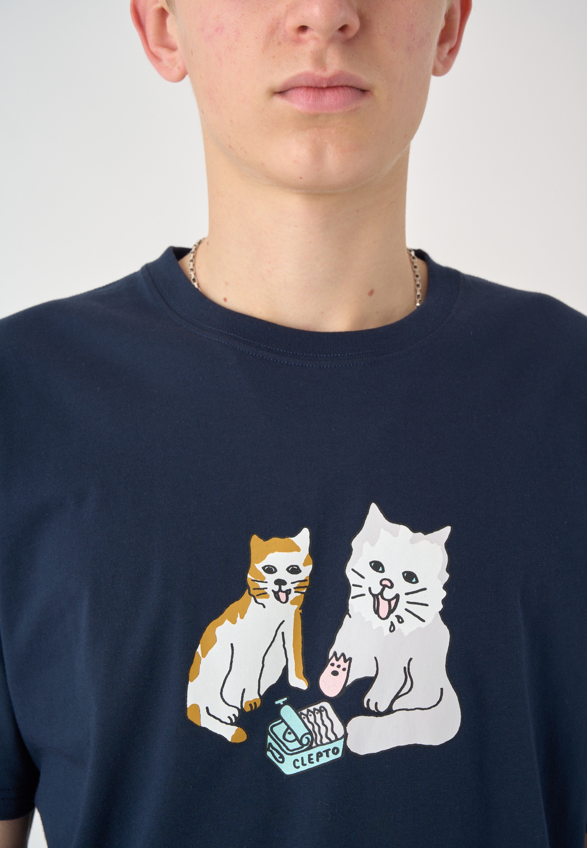 Cleptomanicx T-Shirt »Cats«, mit niedlichem Frontprint