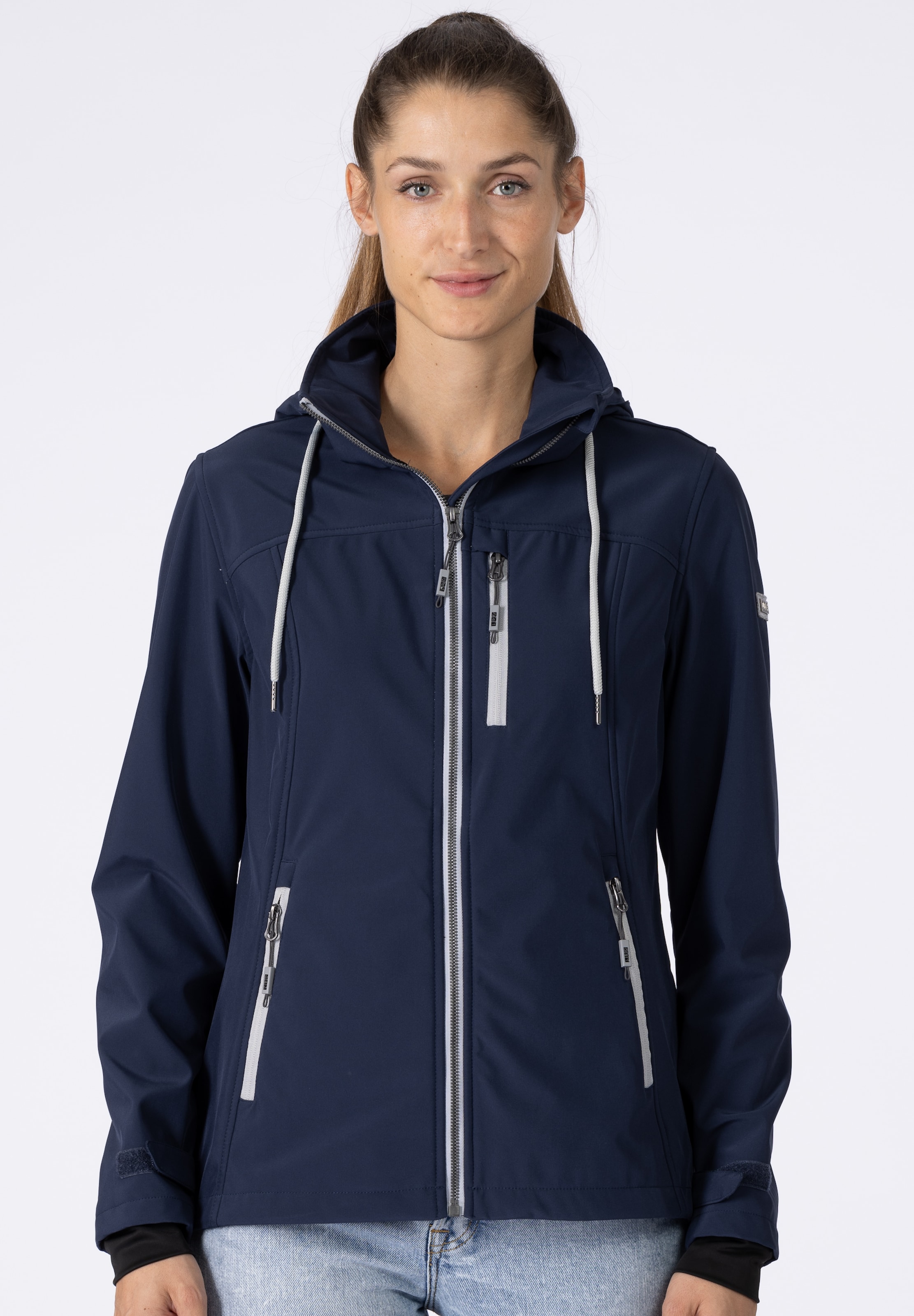 Softshelljacke »DECORAH PEAK V WOMEN«, mit abnehmbarer Kapuze