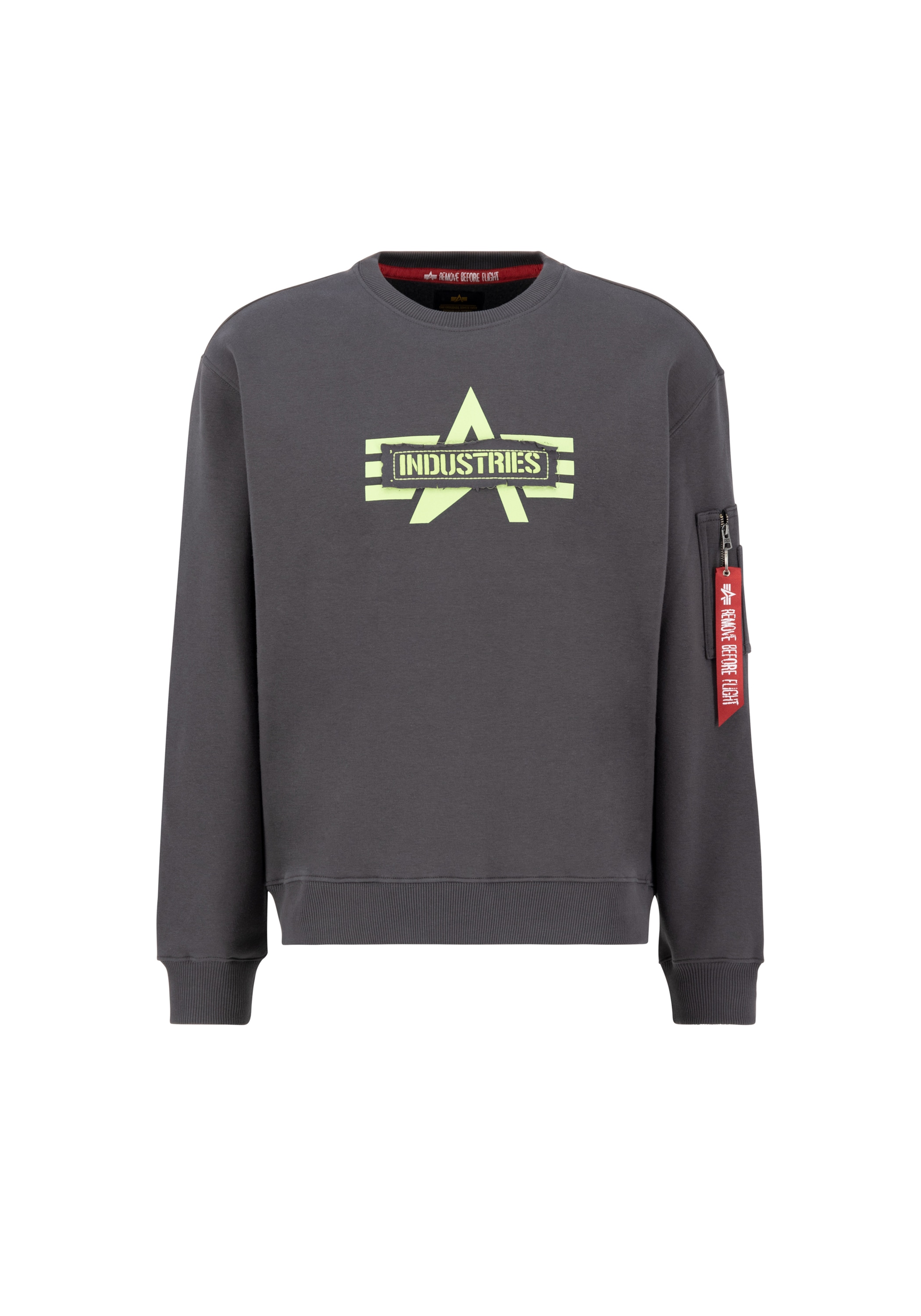 Alpha Industries Sweater "Alpha Industries Men - Sweatshirts Logo Edge Crewneck"