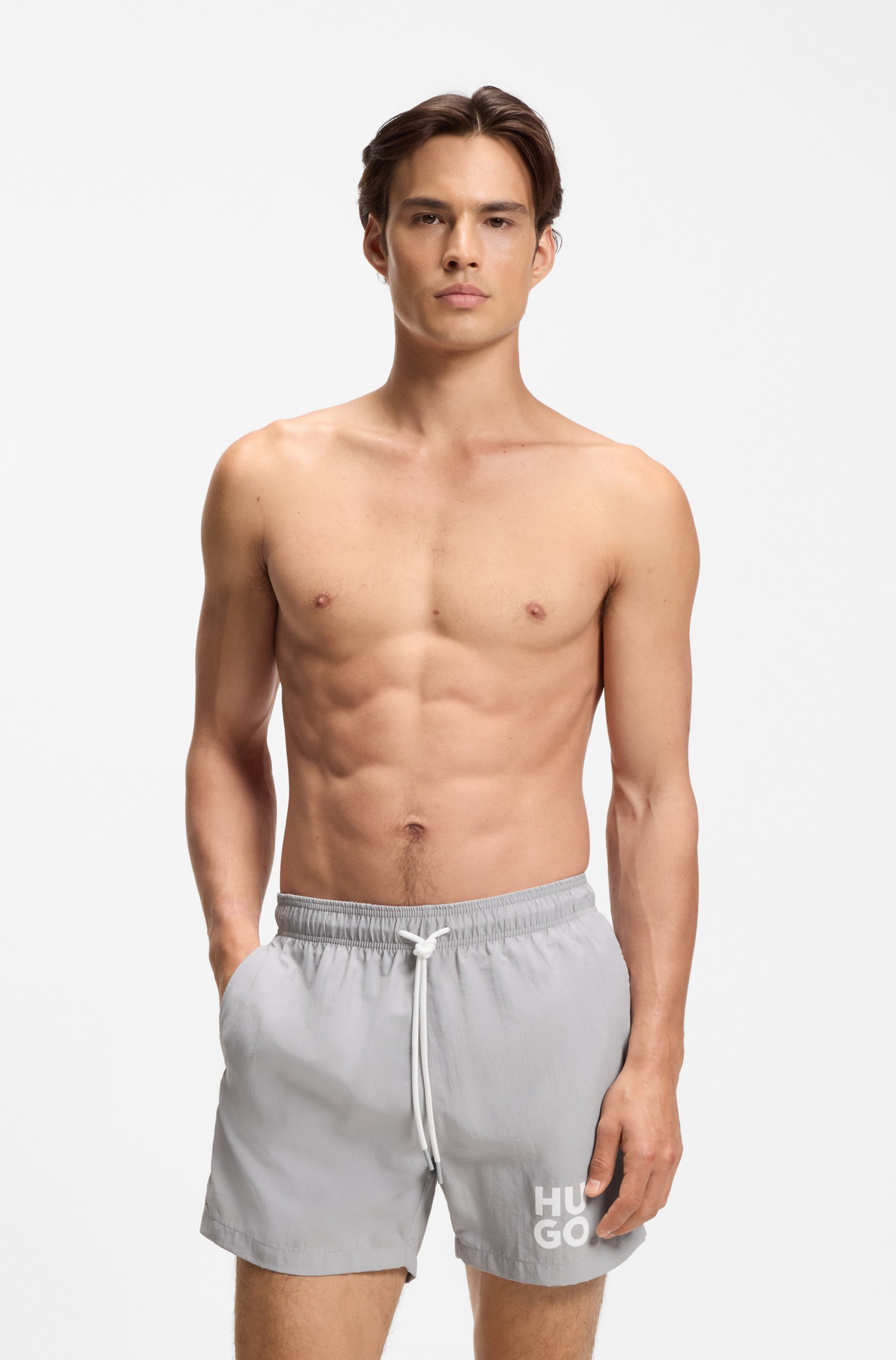 HUGO Underwear Badehose »Paolo« mit Stack-Logo, Tunnelzug