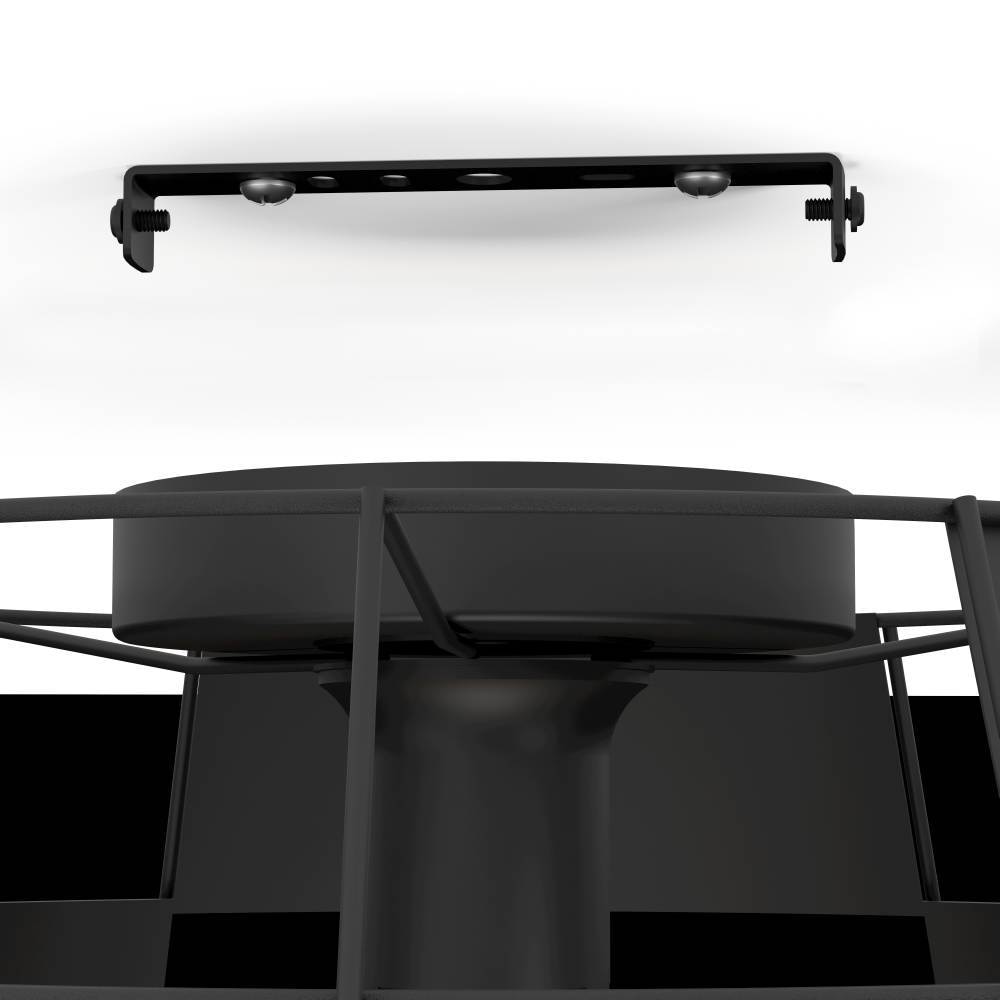 EGLO Deckenleuchte »PONTEFRACT«, 1 flammig, Leuchtmittel E27 | ohne Leuchtmittel, Deckenleuchte, Wohnzimmerlampe aus Metall in Schwarz, Ø 42 cm