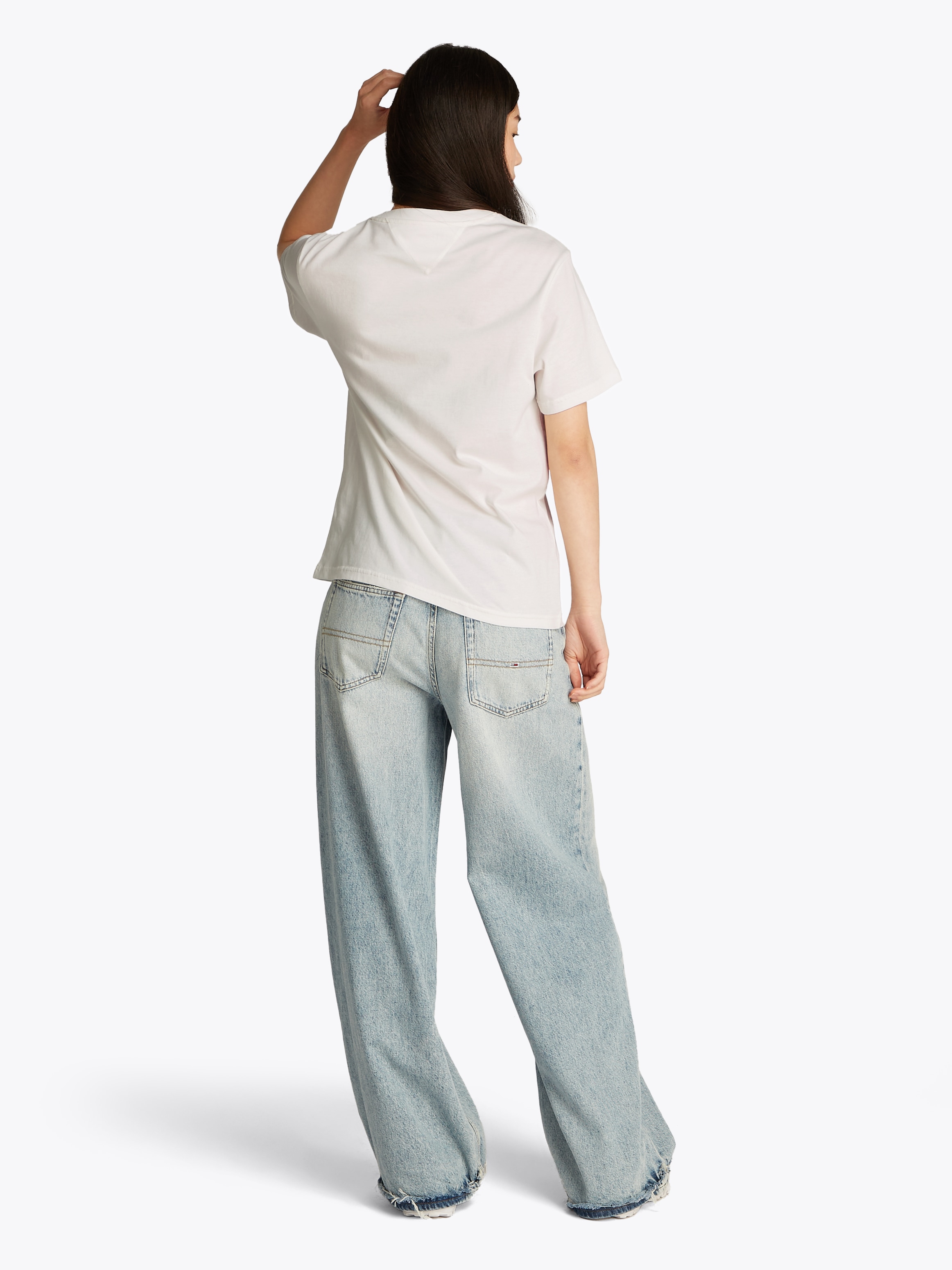 Tommy Jeans T-Shirt »TJW RLX TONAL TROPICS TEE«, mit grafischem Muster