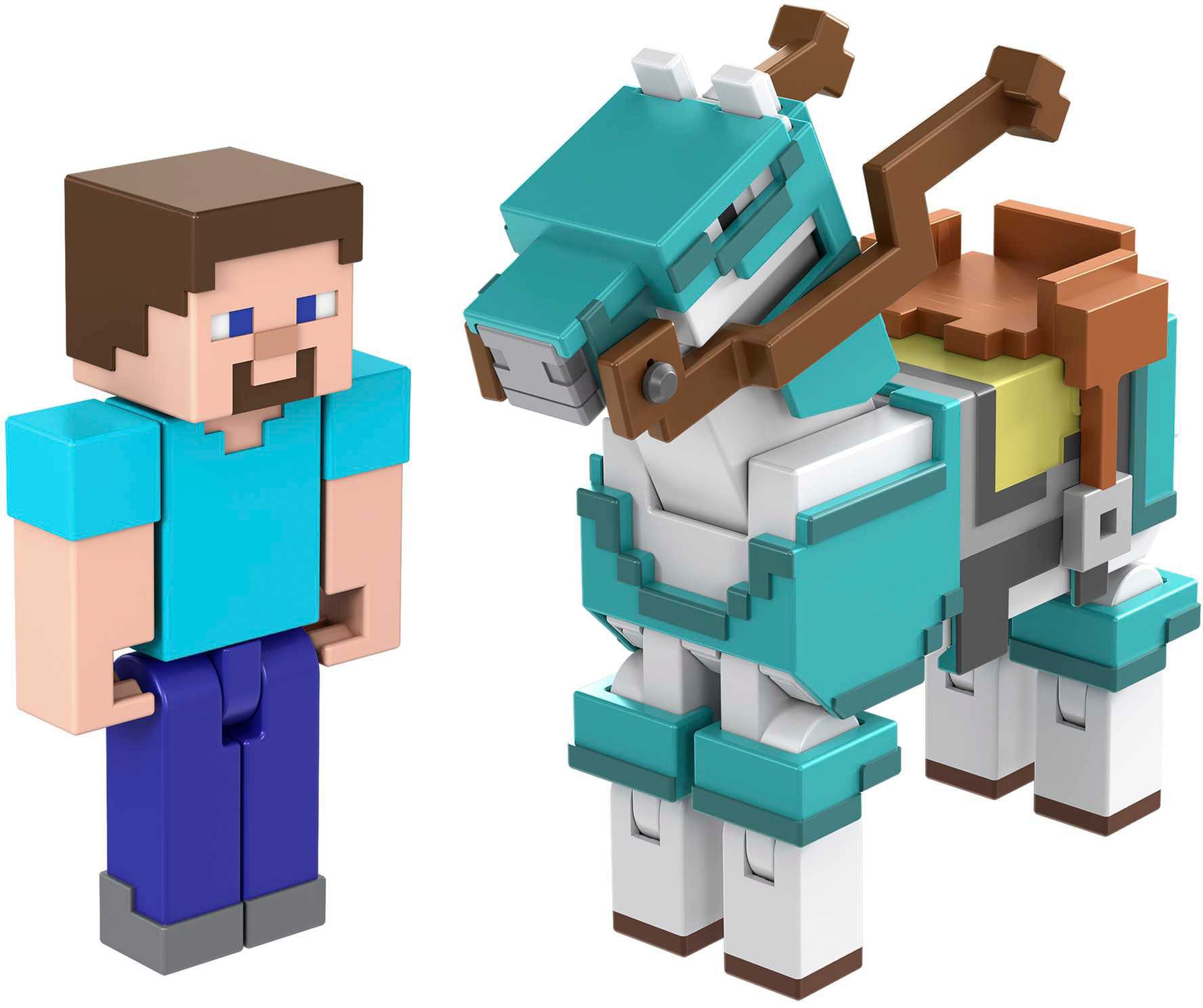 Spielfigur »Minecraft, Armored Horse and Steve«