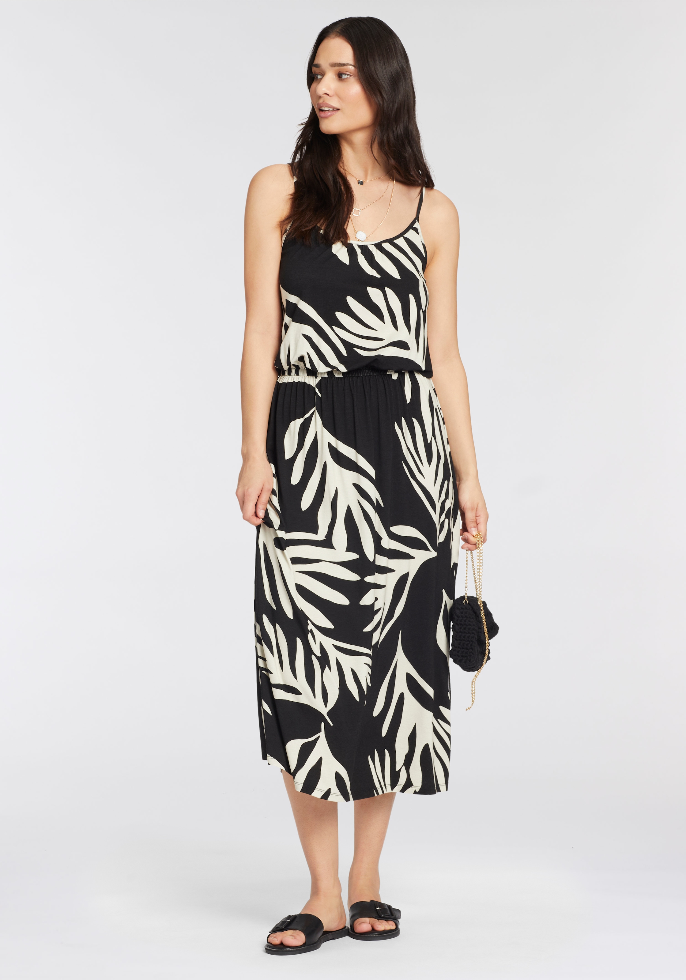 Laura Scott Sommerkleid, mit femininem Allover-Print - NEUE KOLLEKTION