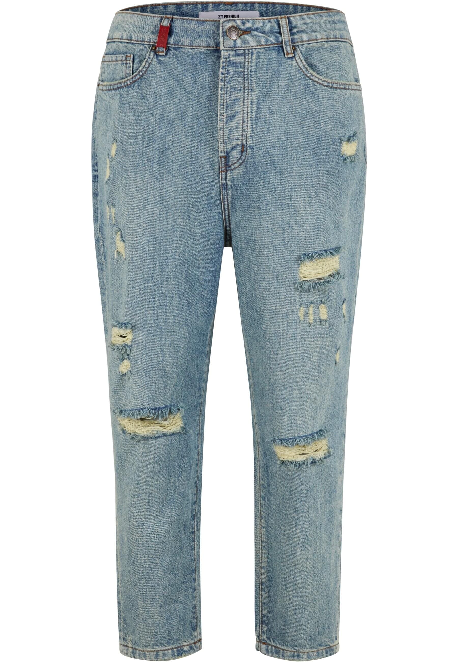 2Y Studios Bequeme Jeans "2Y Studios Herren 2Y Destroyed Relax Denim", 1 St günstig online kaufen