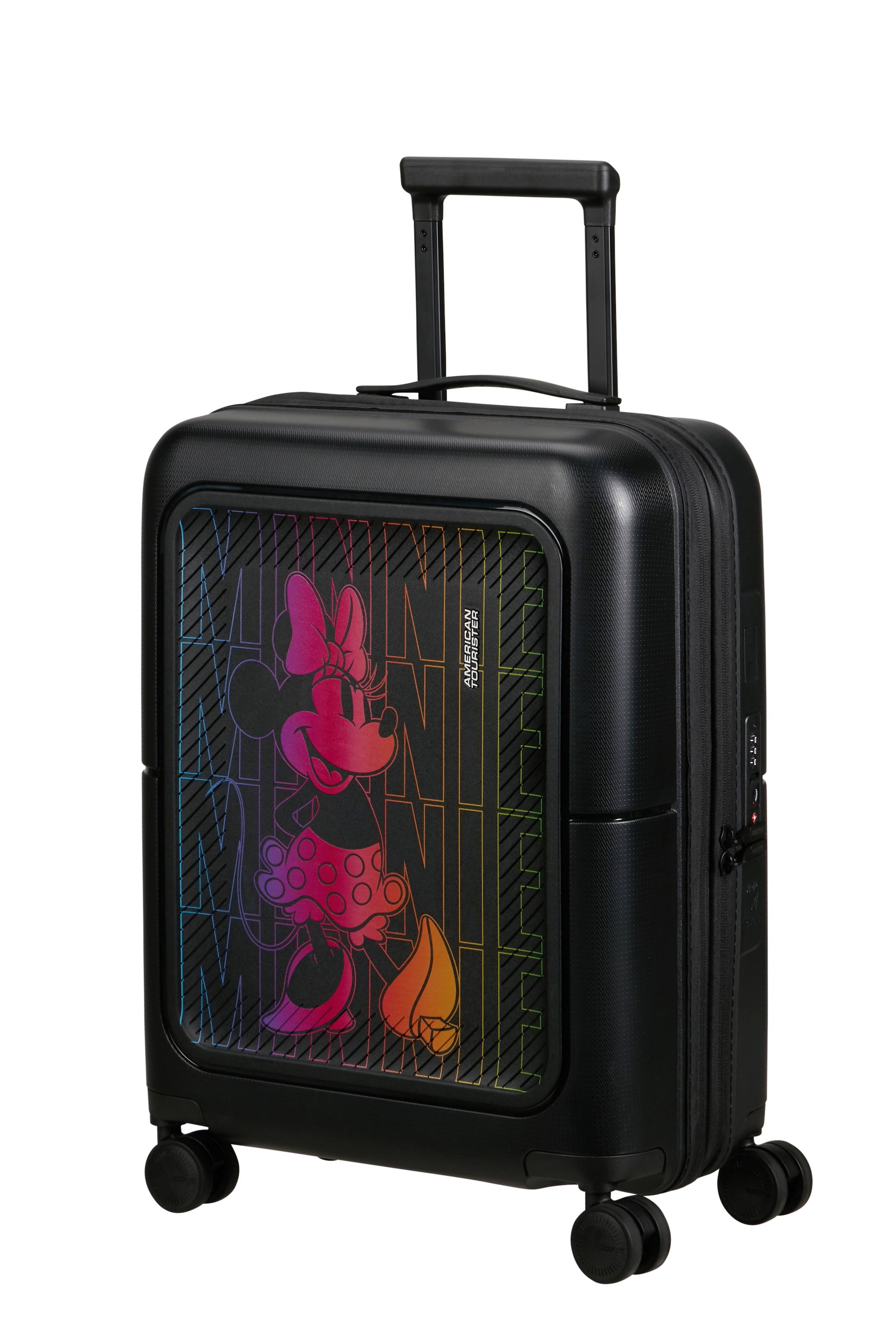 Hartschalen-Trolley "DASHPOP DISNEY, verschiedene Motive", AMERICAN TOURISTERminnie neon gradient, Polypropylen, Koffer, Volumenerweiterung