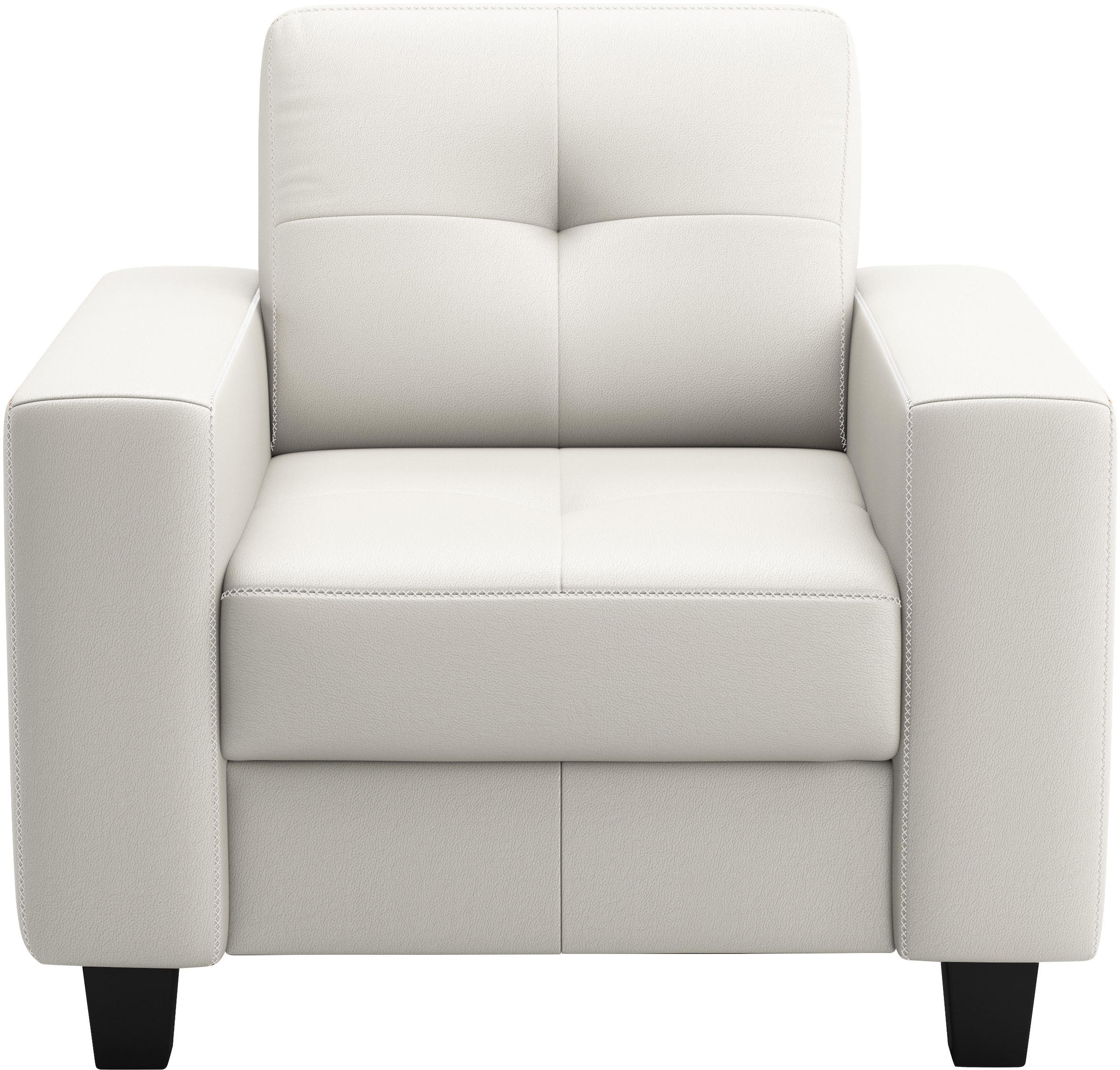 Places of Style Sessel "Varese", Kreuznaht in beige günstig online kaufen