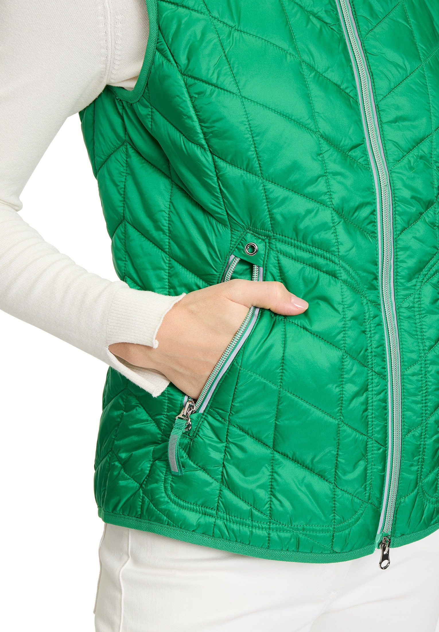 Betty Barclay Strickweste »Betty Barclay Damen Steppweste mit Stehkragen«, Sandwich versteppt