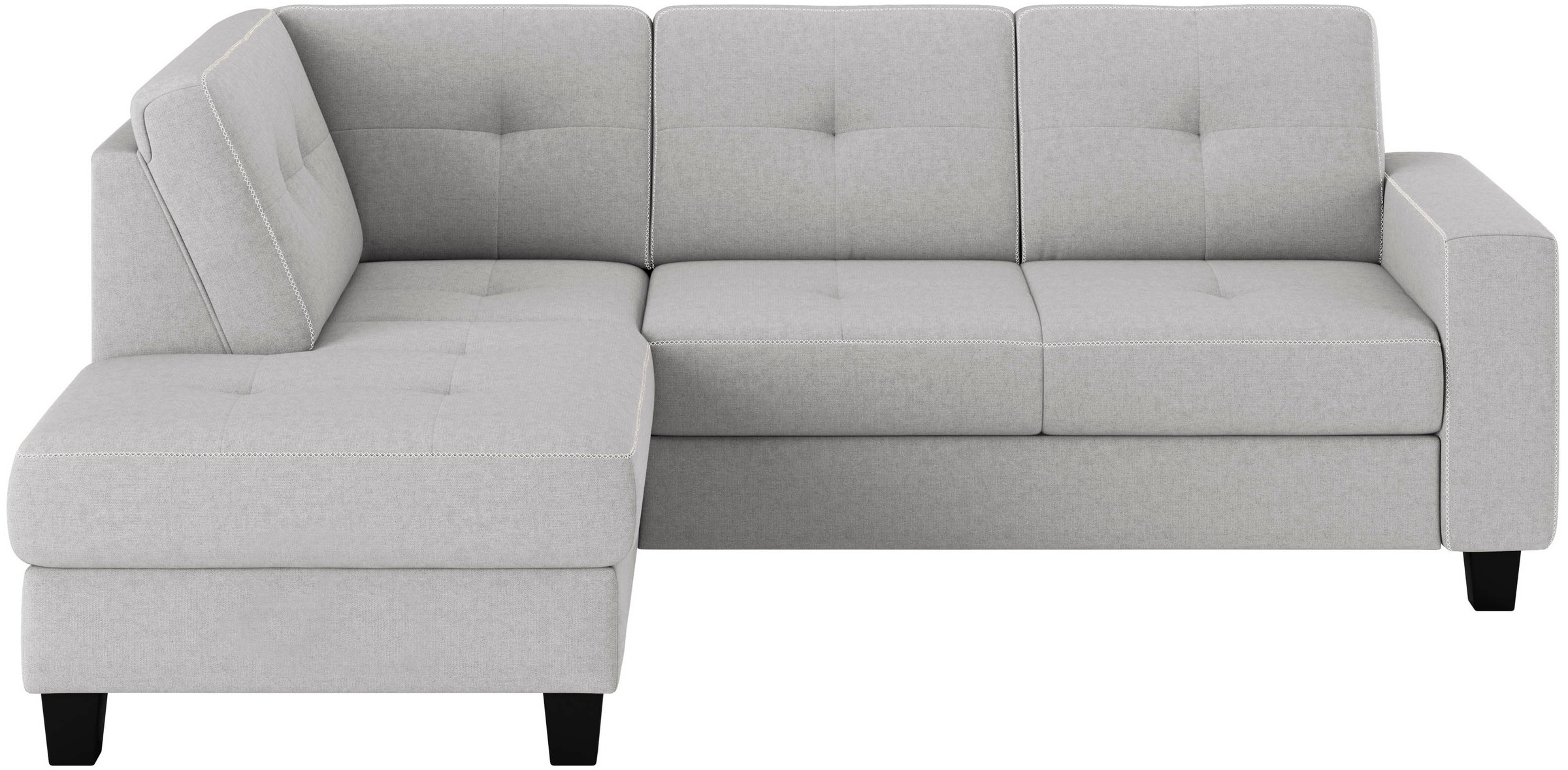 Places of Style Ecksofa "Varese", Kreuznaht in beige günstig online kaufen