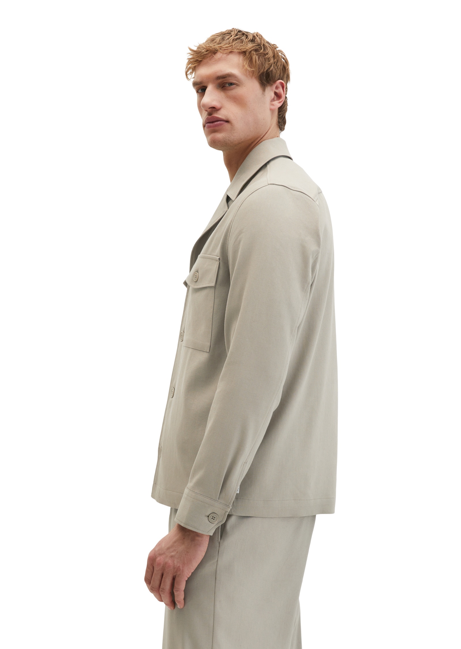 Marc O'Polo Kurzjacke »aus weichem Funktionsleinen« ohne Kapuze