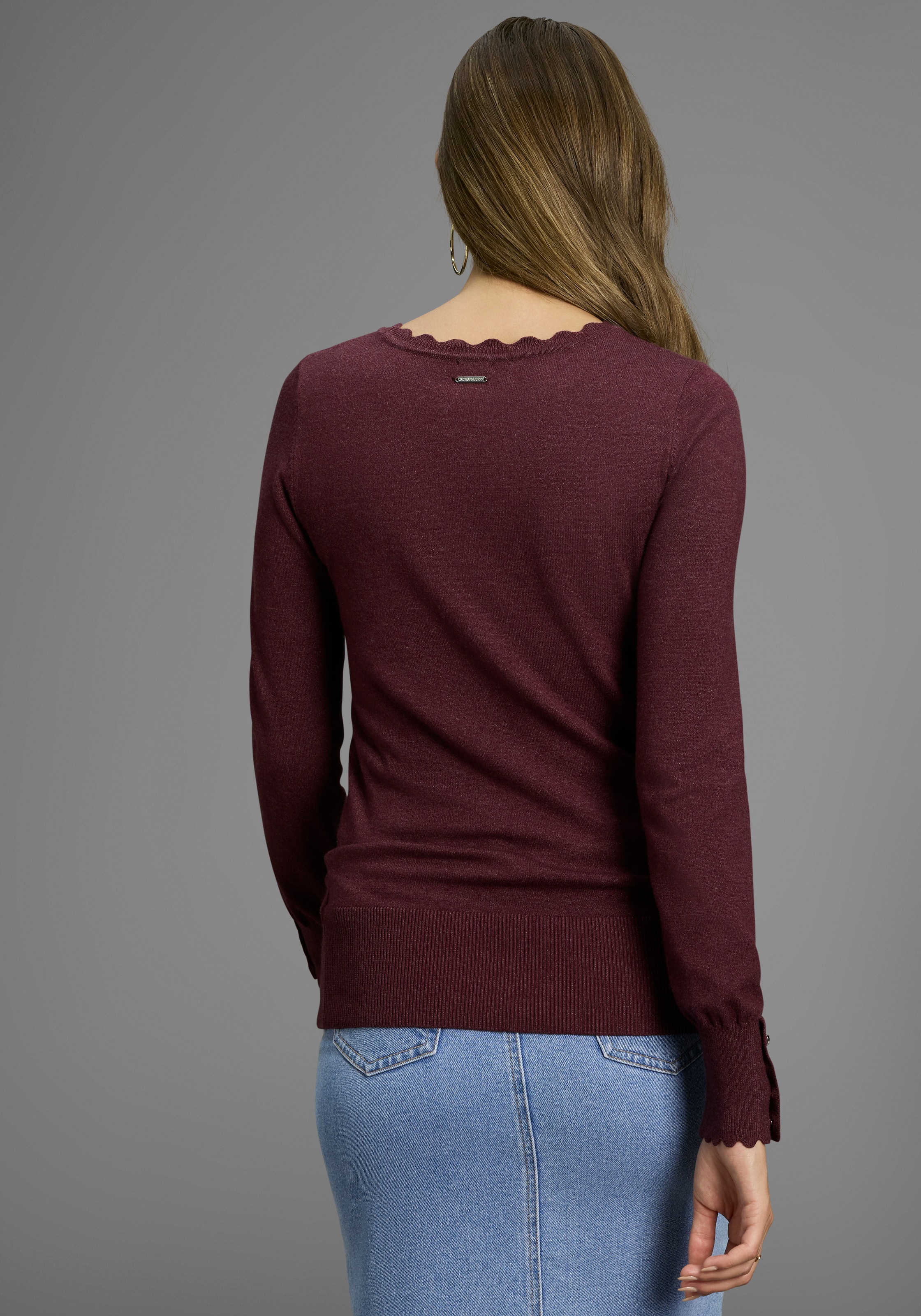 Laura Scott Strickpullover, mit Wellenkante - NEUE KOLLEKTION günstig online kaufen