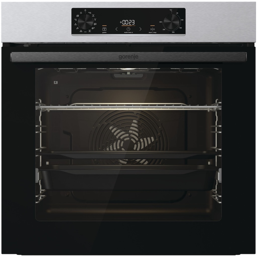 GORENJE Backofen-Set »Pacific Backofen-Set Pyrolyse 2021«, BPSB737OTX, mit 1-fach-Teleskopauszug, ecoClean