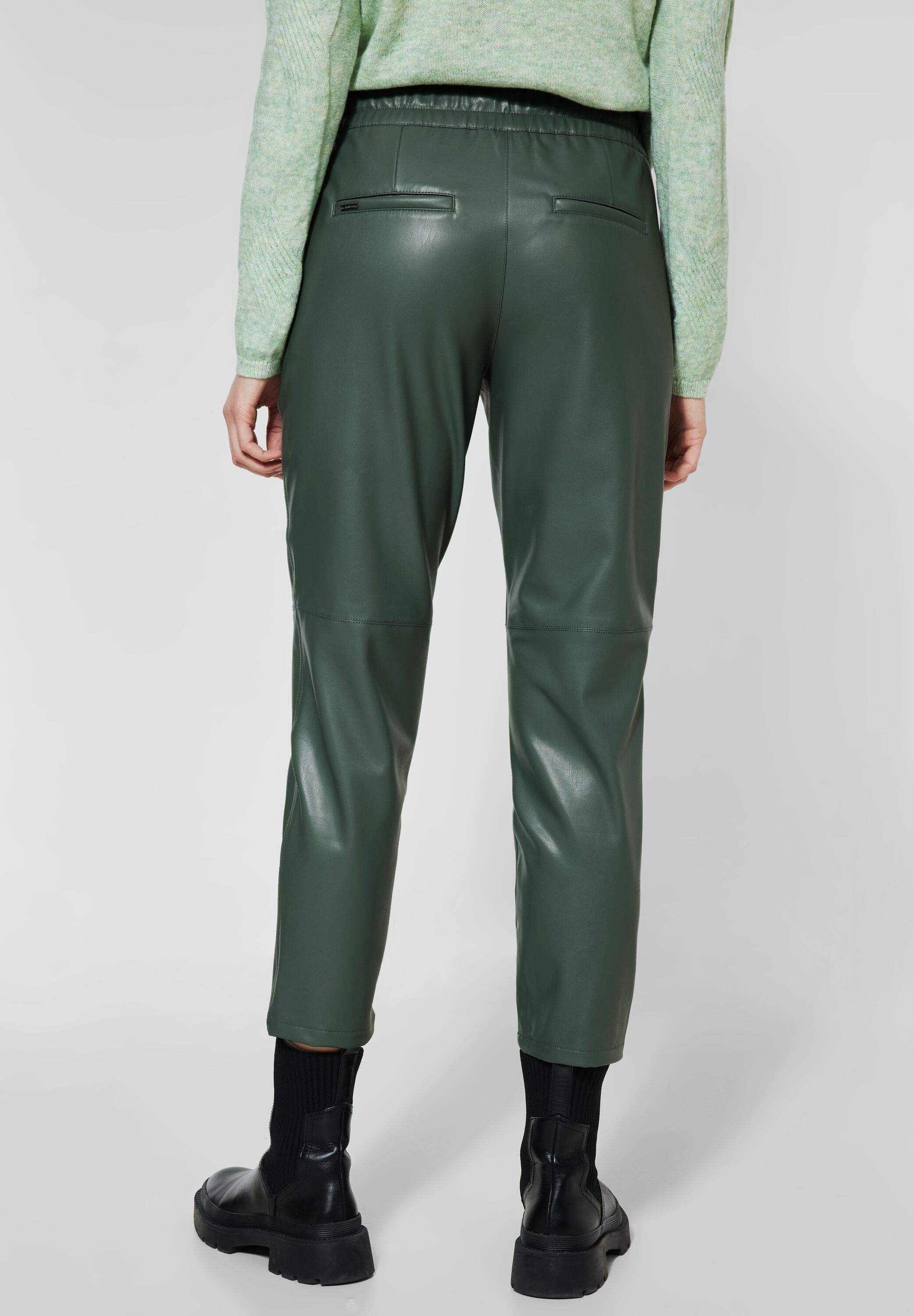 STREET ONE Lederhose, Middle Waist