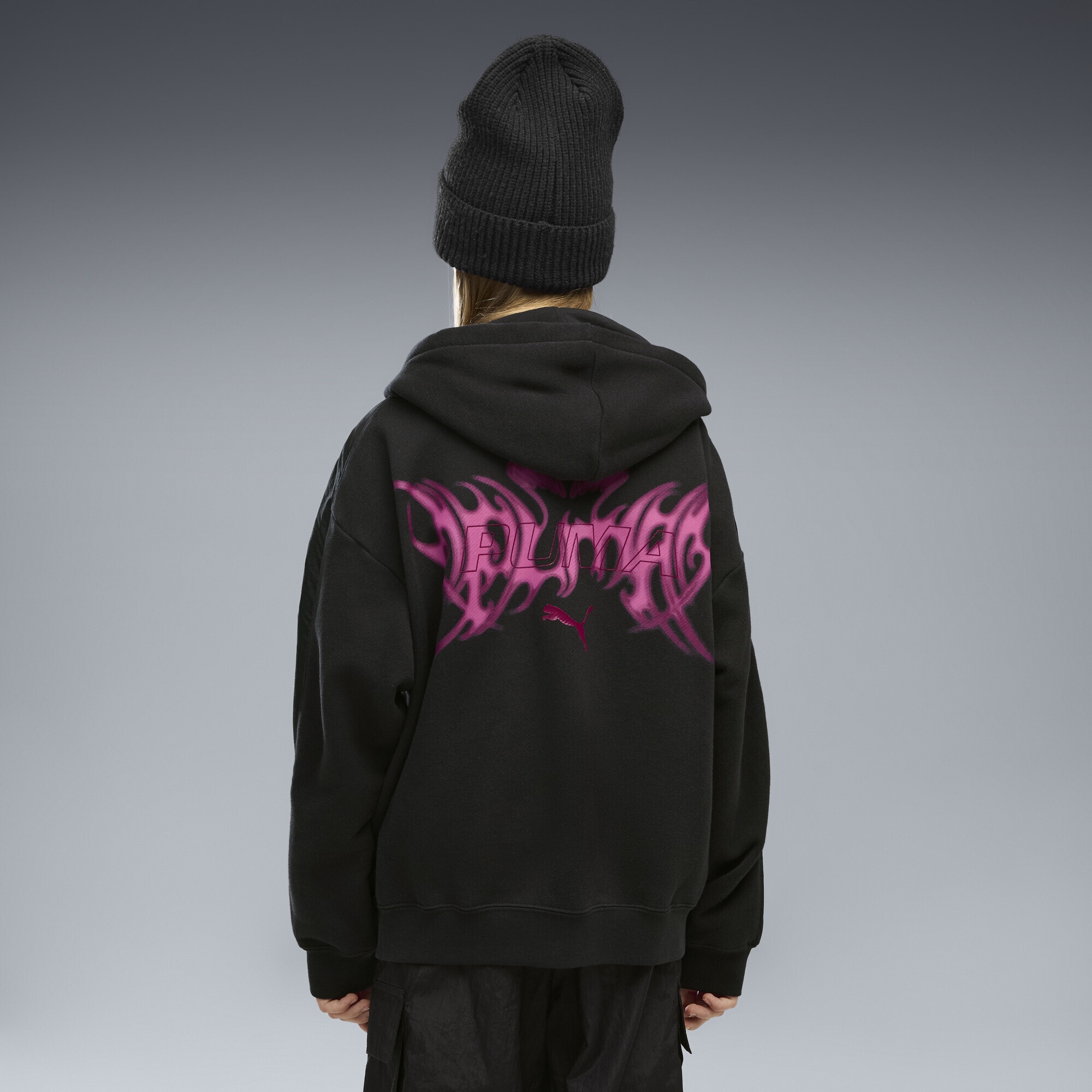 PUMA Sweatjacke »T7 Midnight Shadow Oversized Jacke mit Reißverschluss Mädchen«