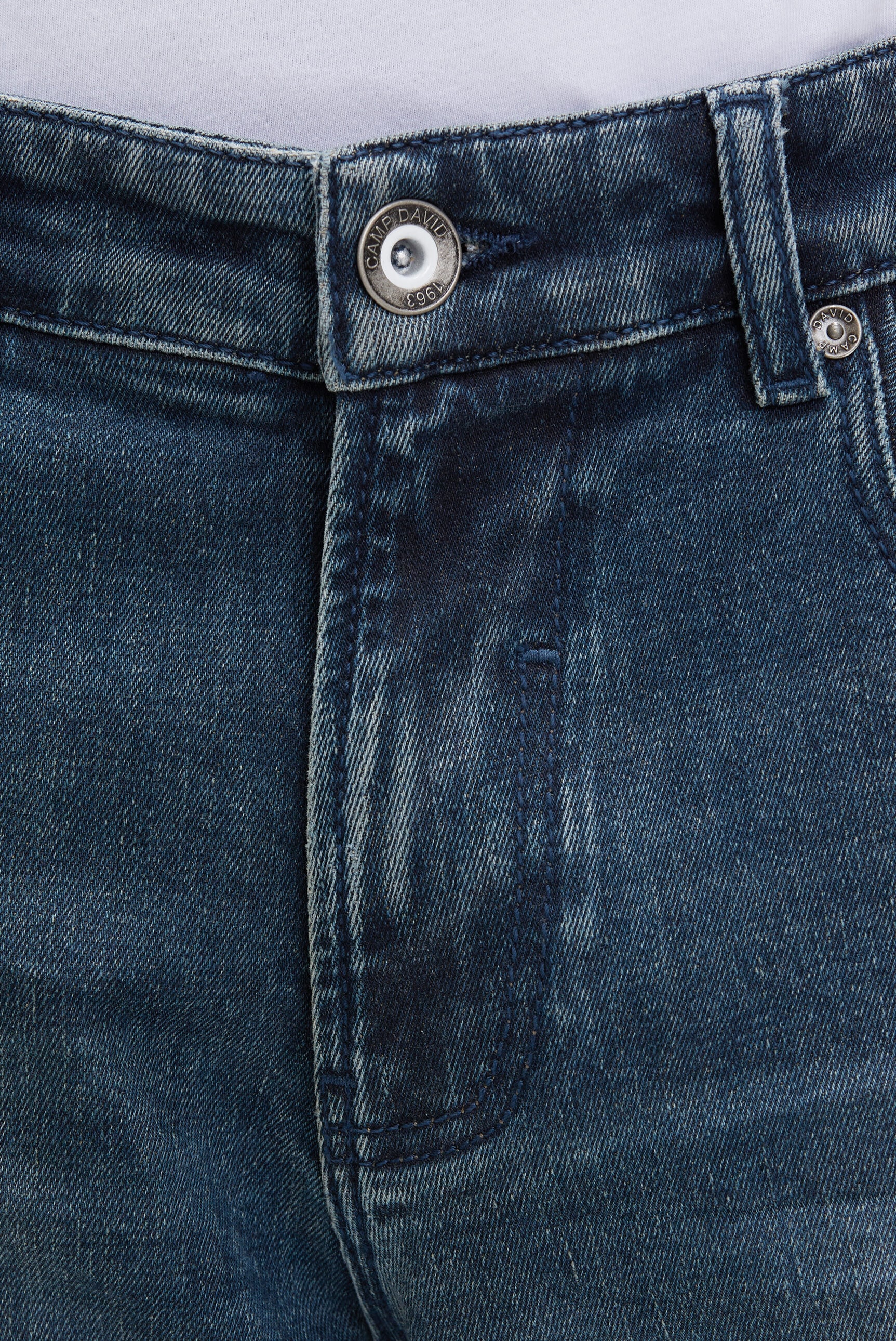 CAMP DAVID Jeansshorts mit Turn-Up Saum