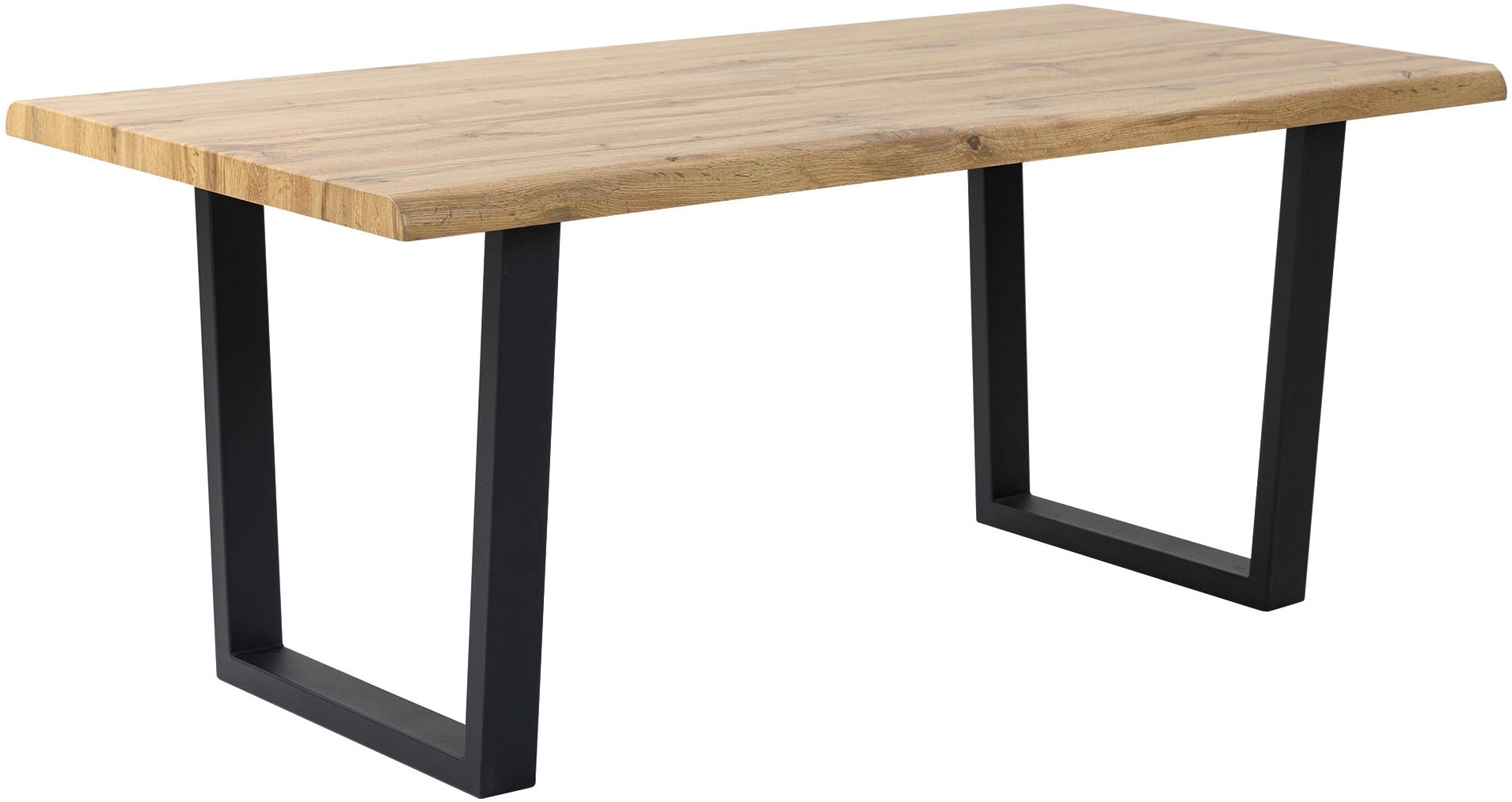Duo Collection Baumkantentisch "Tisch Thea" Massives Kufengestell aus Metal günstig online kaufen