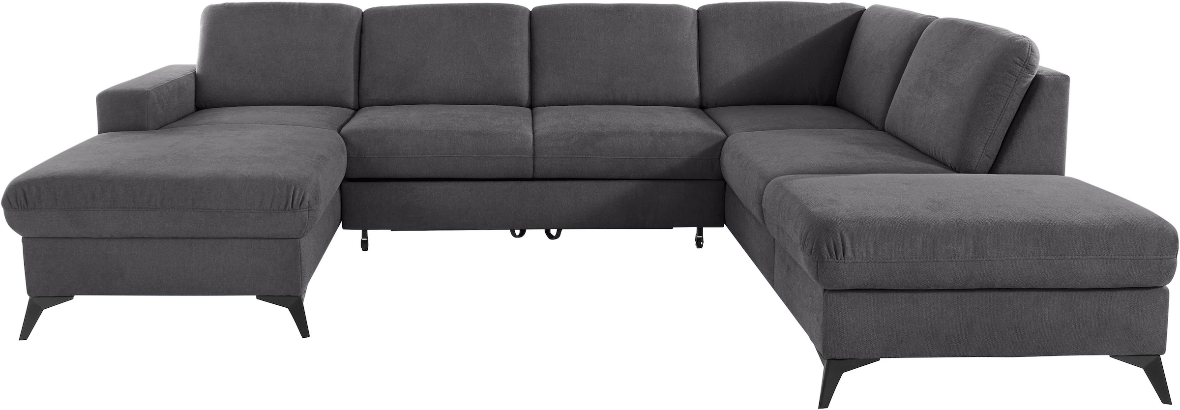 Home affaire Wohnlandschaft "Lolland U-Form" Wahlweise mit Bettfunktion und günstig online kaufen