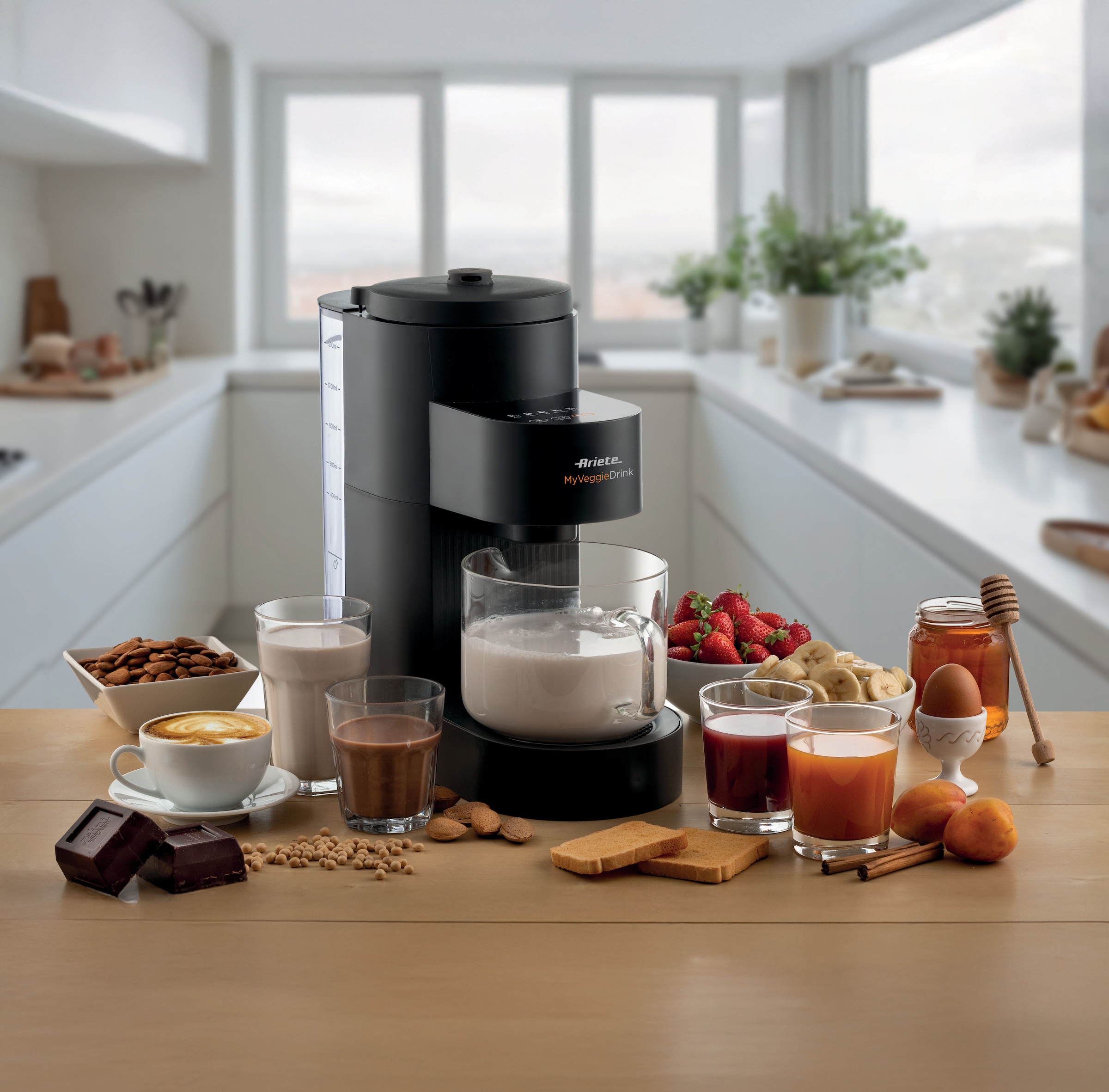 Ariete Entsafter »My VeggieDrink« 1200 W Pflanzenmilch-, Milchshake-Zubereiter und Entsafter in Einem, 1,5 L
