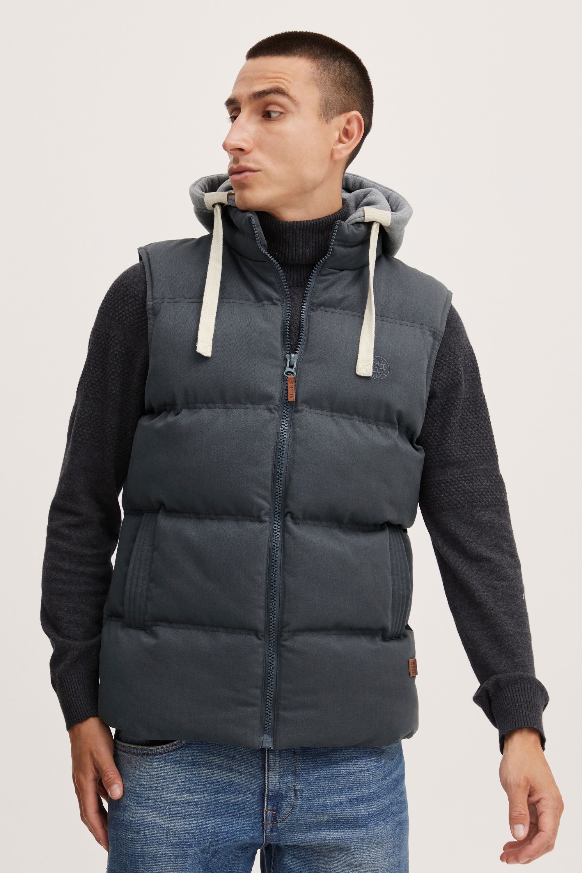 Blend Steppweste "BHJens", Weste mit abnehmbarer Kapuze günstig online kaufen