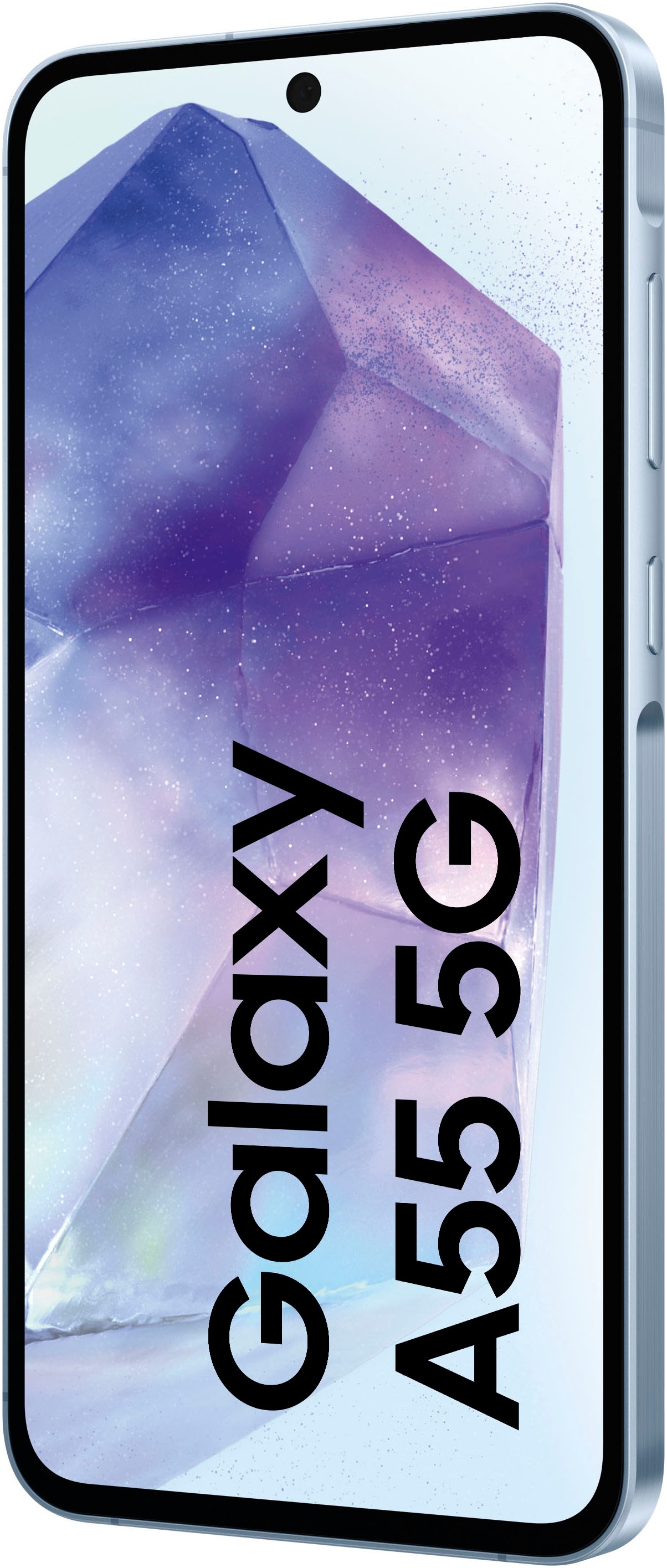 Samsung Smartphone »Galaxy A55 5G 128GB«, Eisblau, 16,83 cm/6,6 Zoll, 128 GB Speicherplatz, 50 MP Kamera