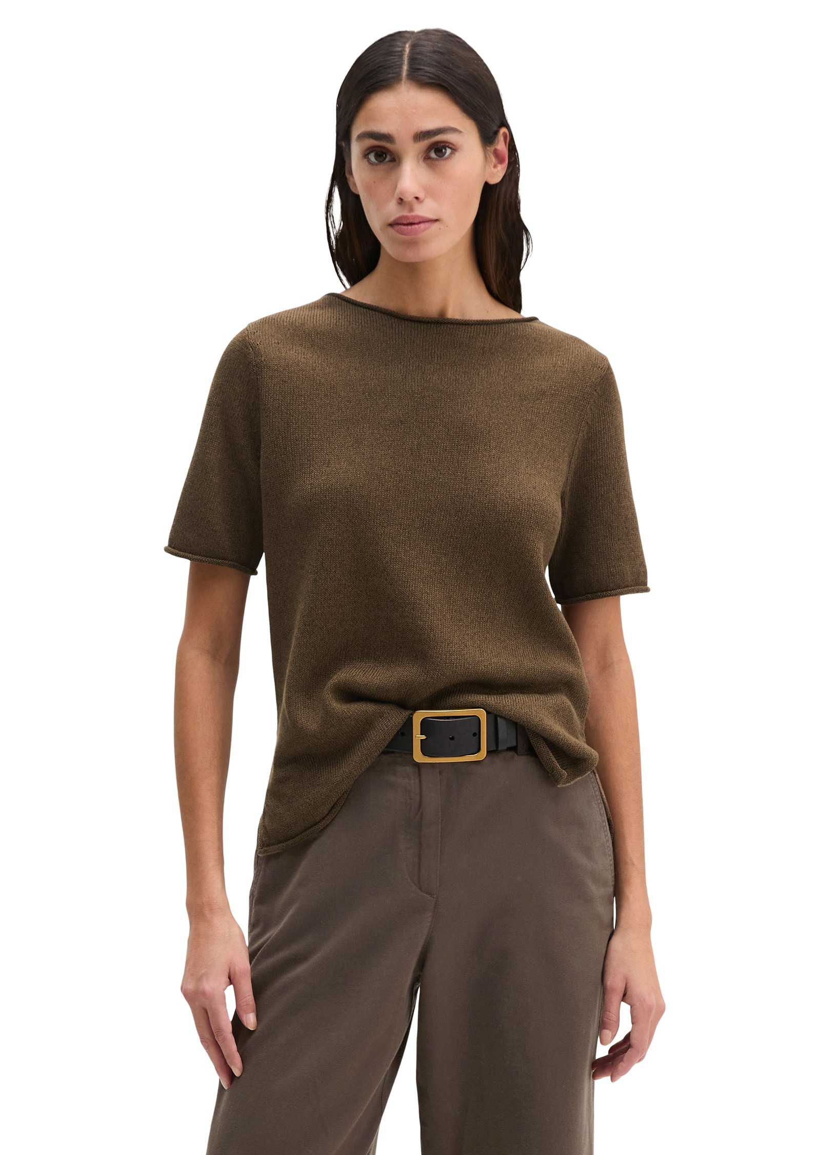 Marc OPolo Strickpullover "aus Organic Cotton-Leinen-Mix"