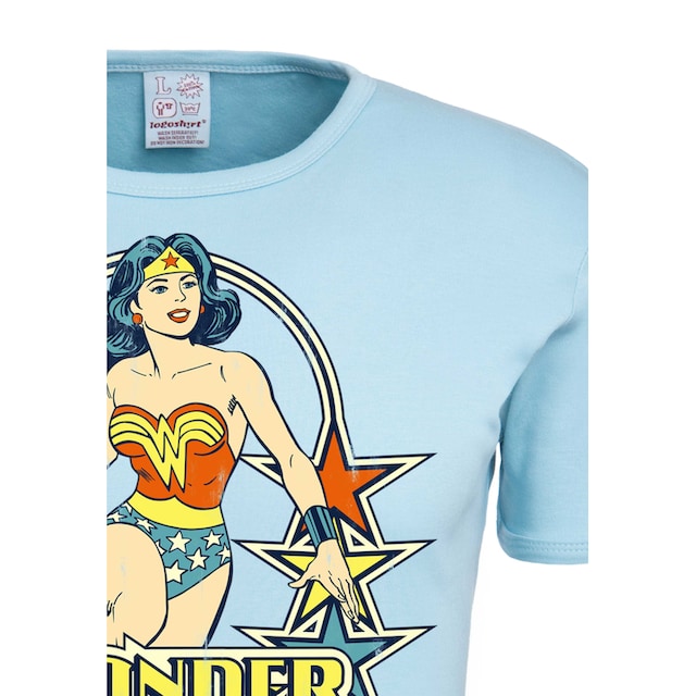 LOGOSHIRT T-Shirt »Wonder Woman – Stars«, mit lizenziertem Originaldesign  kaufen | BAUR