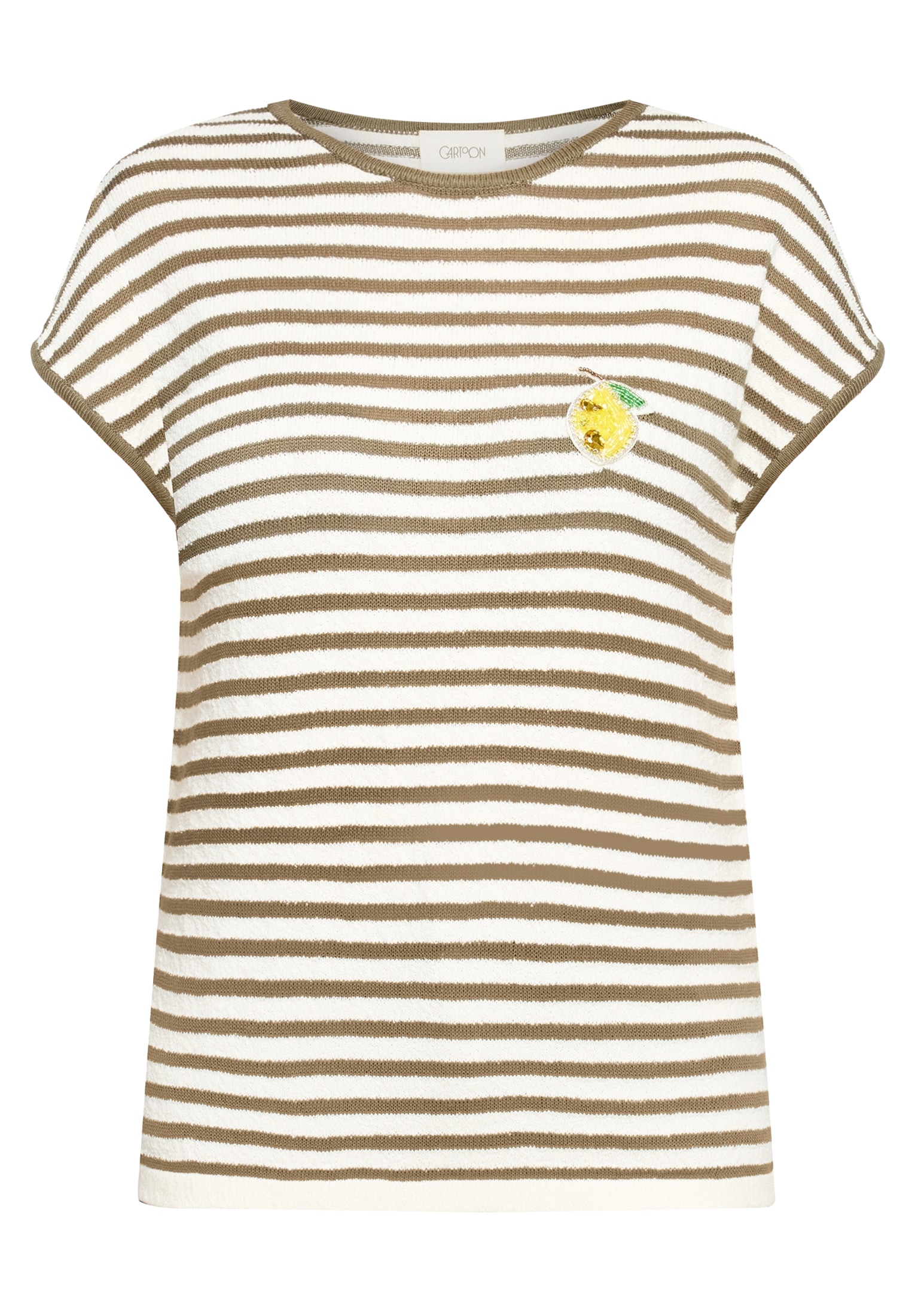 Cartoon Kurzarmshirt »Damen mit Streifen« 1 tlg.