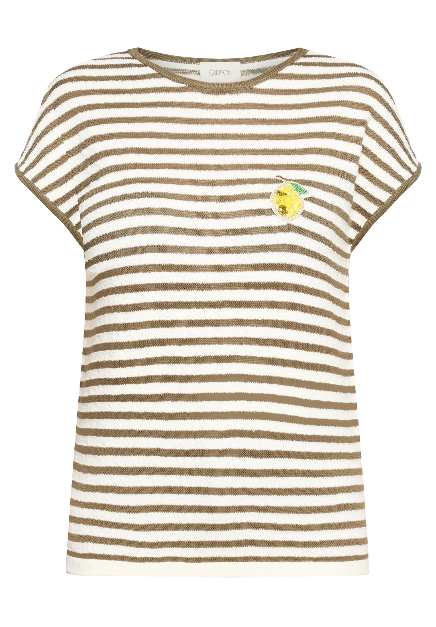 Cartoon Kurzarmshirt "Damen mit Streifen" 1 tlg. günstig online kaufen