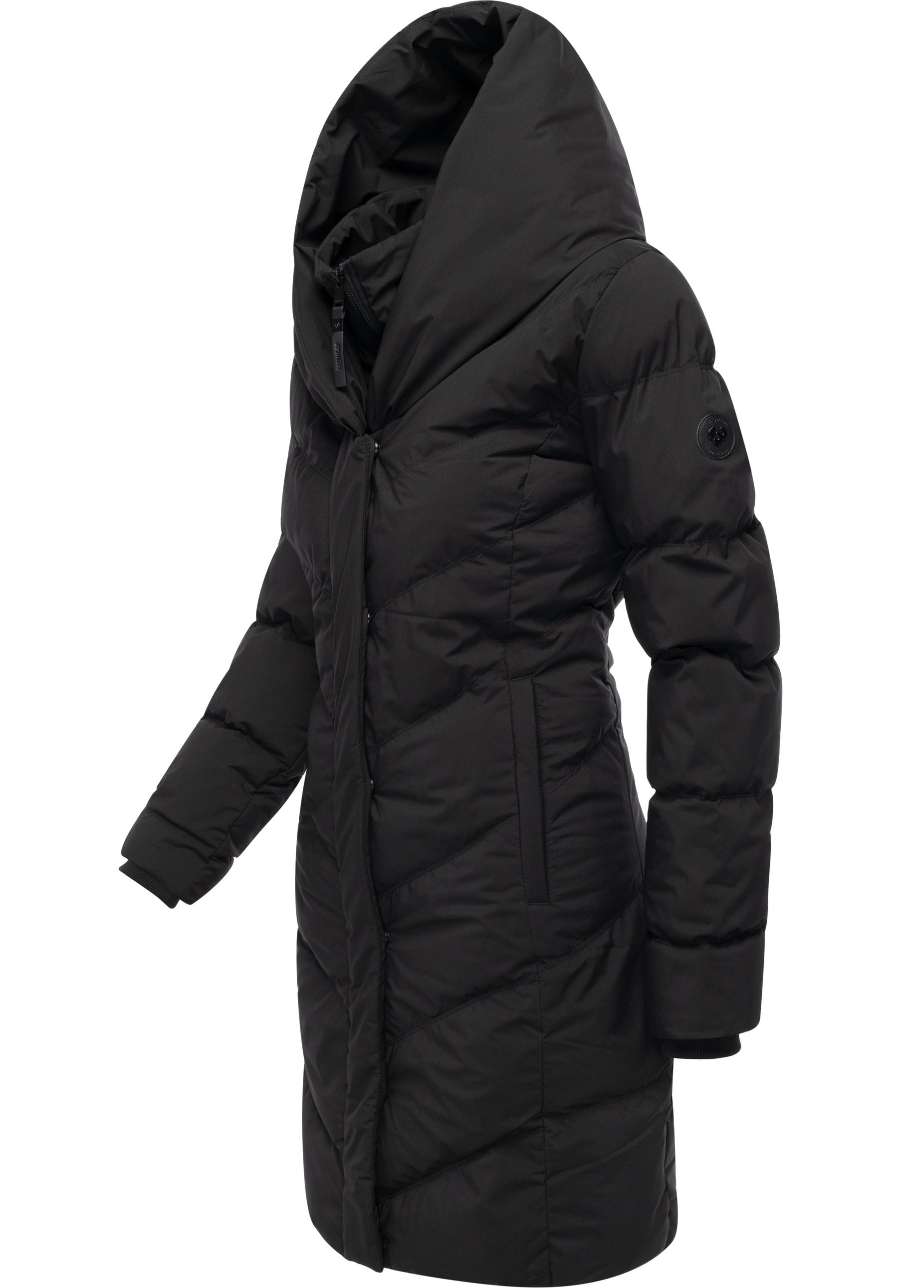 Ragwear Steppmantel »Natalka Soft YOUMODO«, Warmer Wintermantel mit hohem Kragen und Kapuze