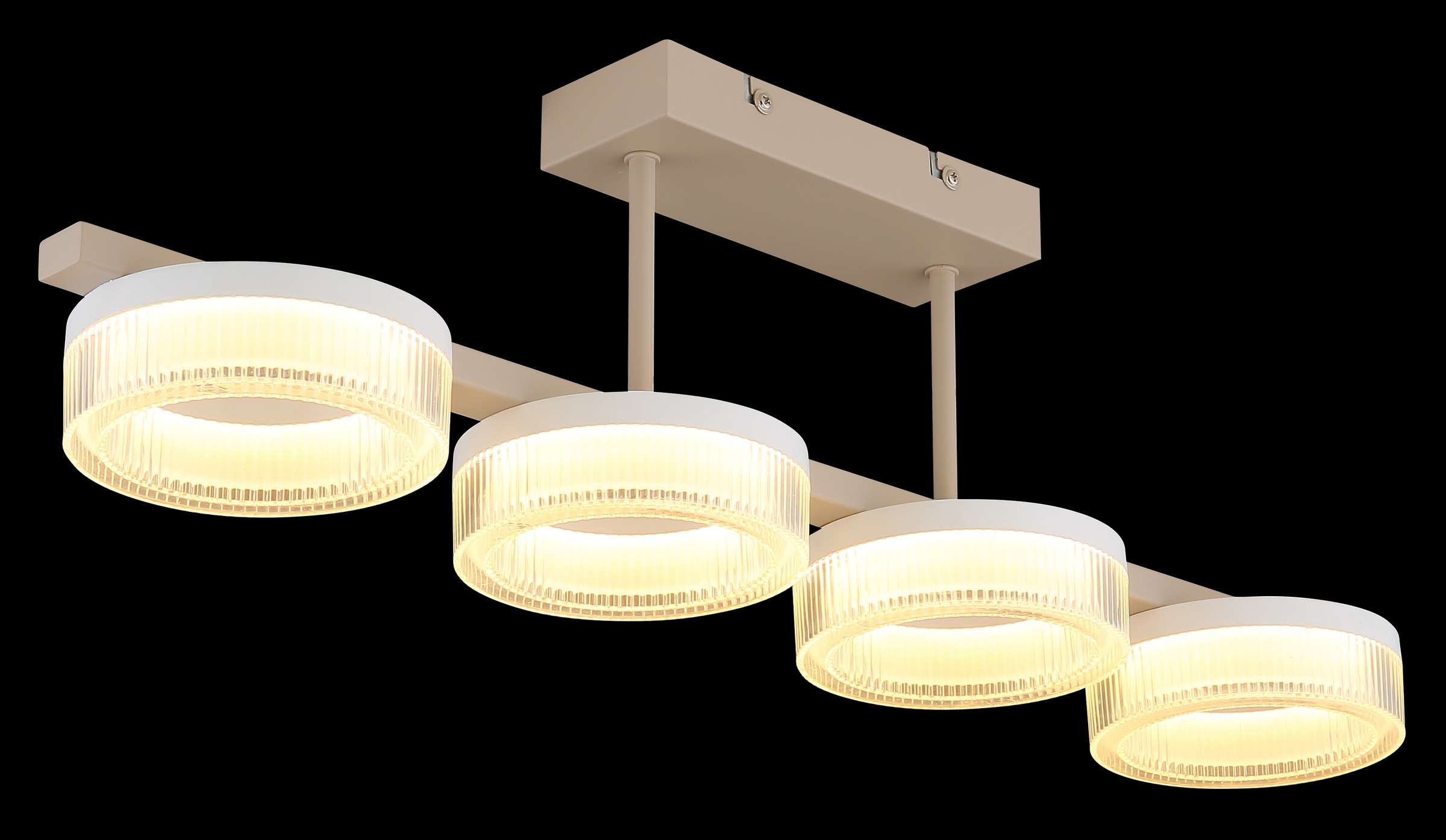 GLOBO LIGHTING Deckenleuchte »ZARA« LED-Modul 1 Stk. Warmweiß LED Deckenleuchte für Wohn- & Flur sandfarben