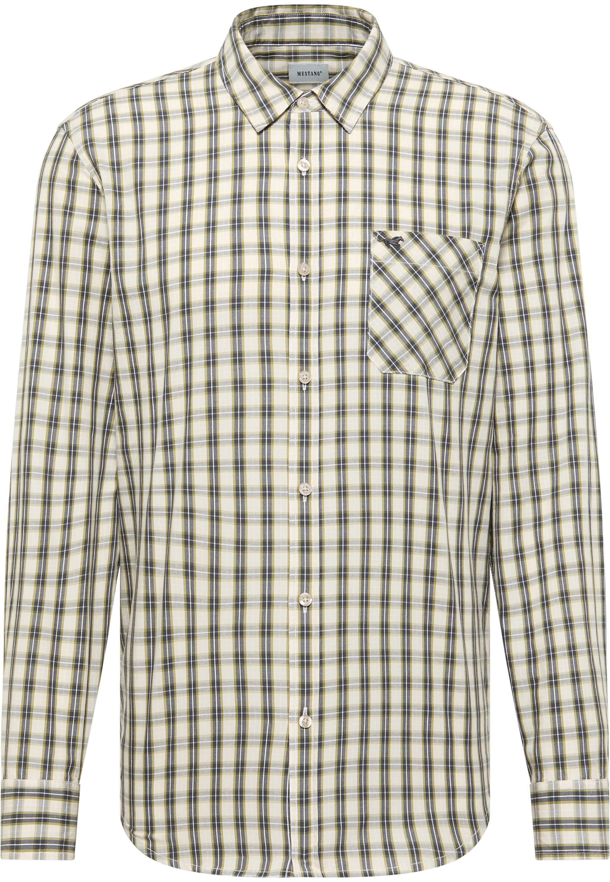 MUSTANG Langarmhemd "Herren Style Chester" günstig online kaufen