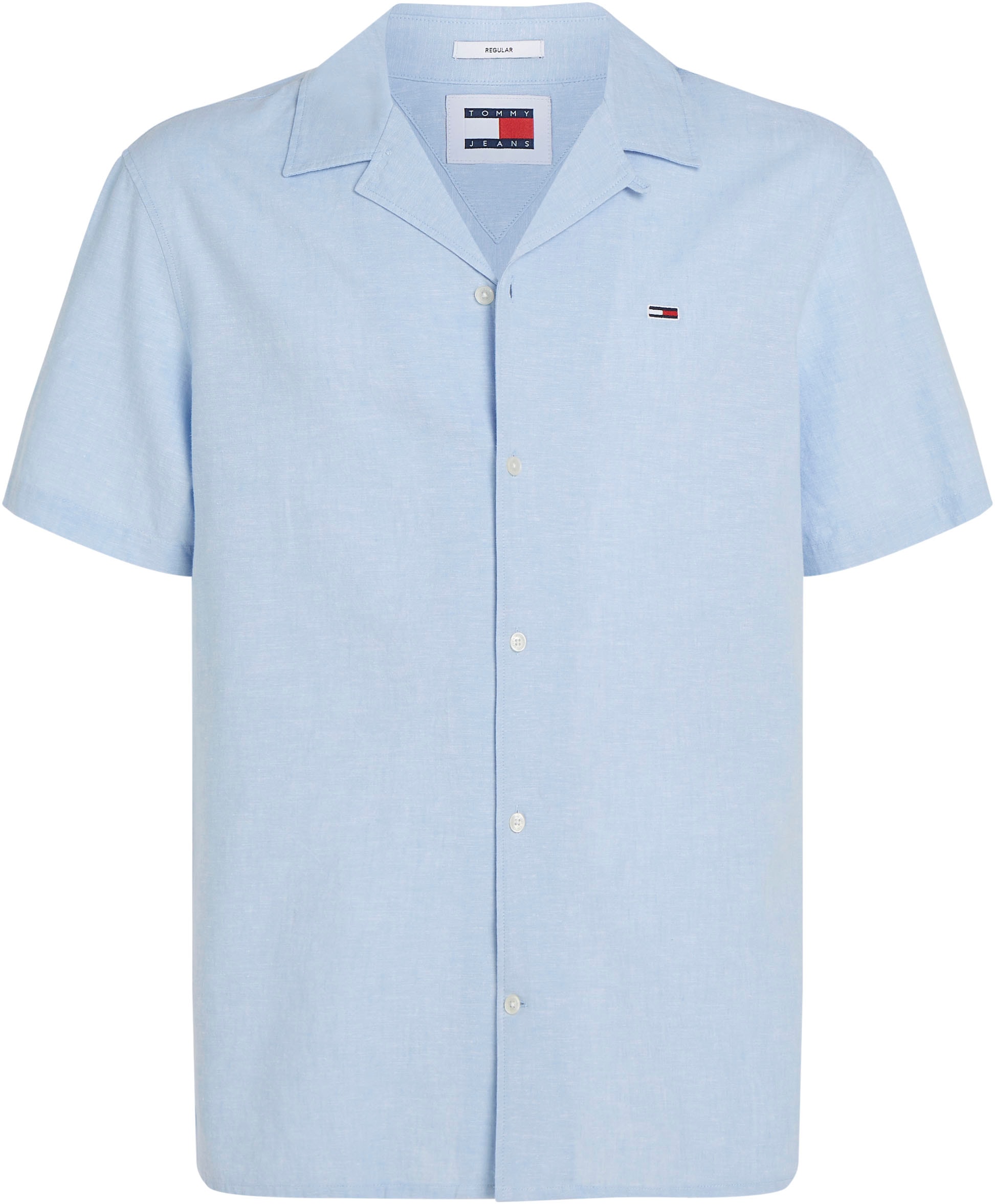 Tommy Jeans Plus Kurzarmhemd »TJM LINEN BLEND CAMP SHIRT EXT«, Große Größen