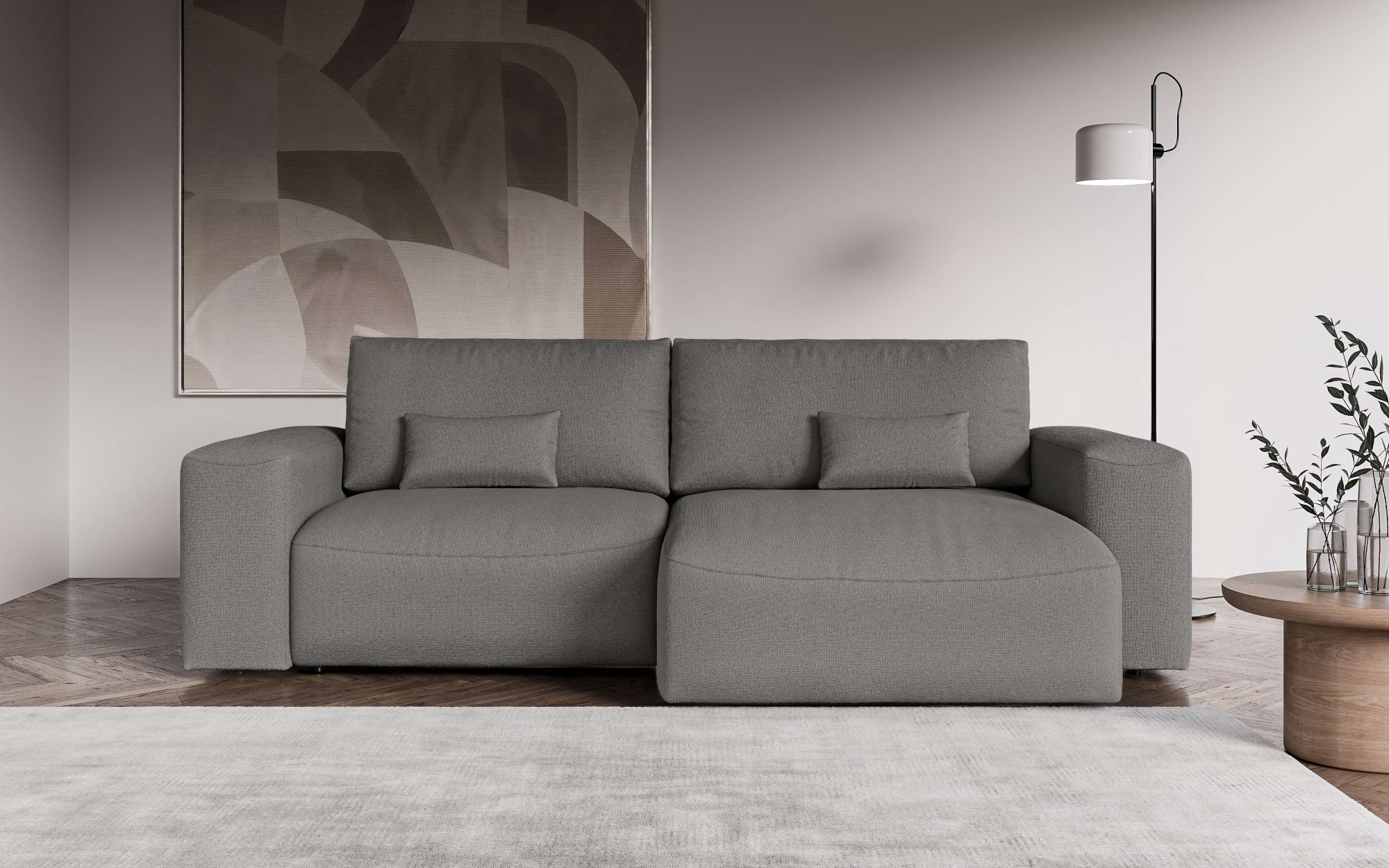 OTTO home Ecksofa "MATTS Schlafsofa mit Bettkasten, Maße B/T/H: 265/159/89 günstig online kaufen