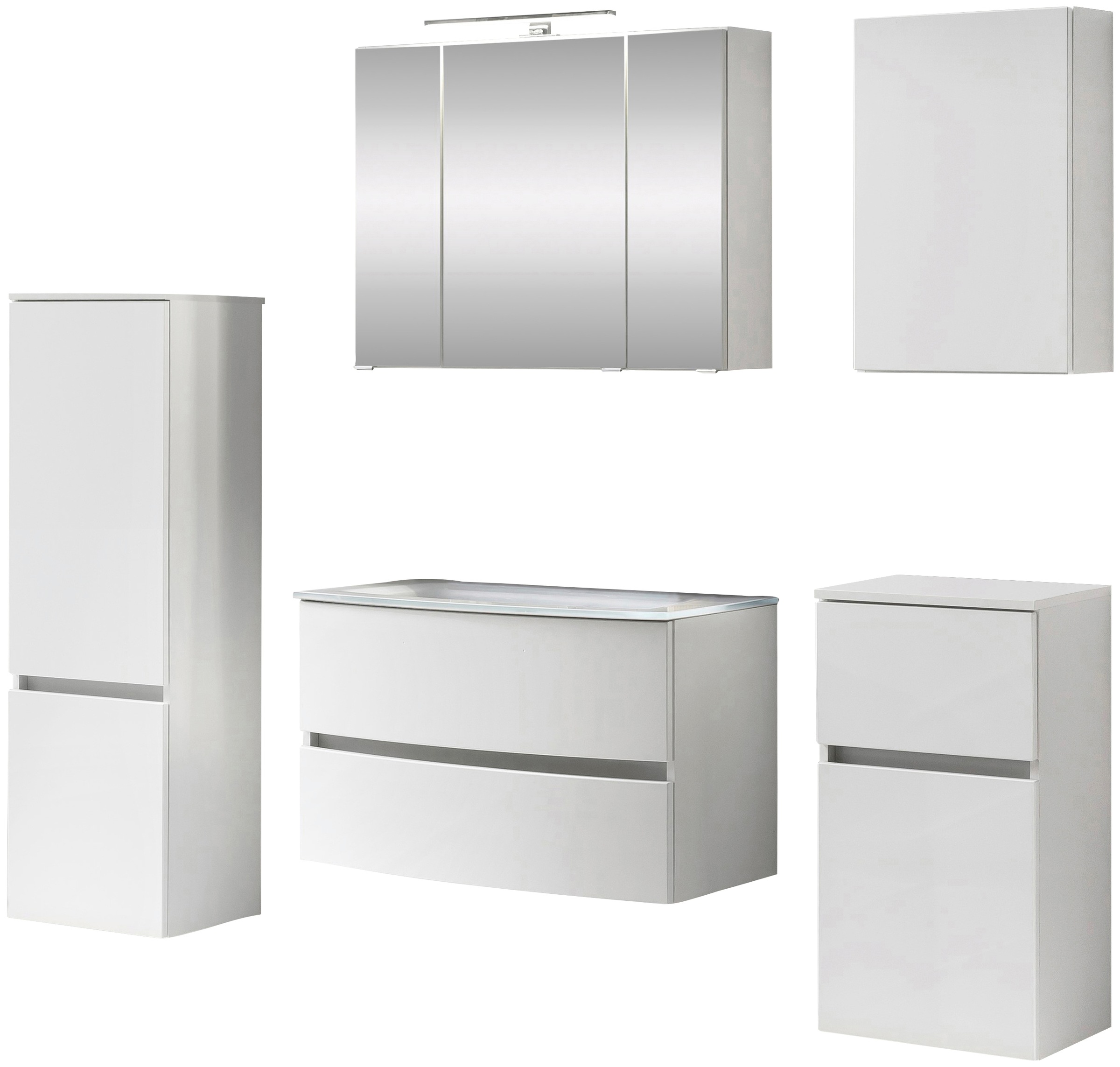 welltime Badezimmer-Set "Kaunas" Set, 5 Stk. tlg. günstig online kaufen