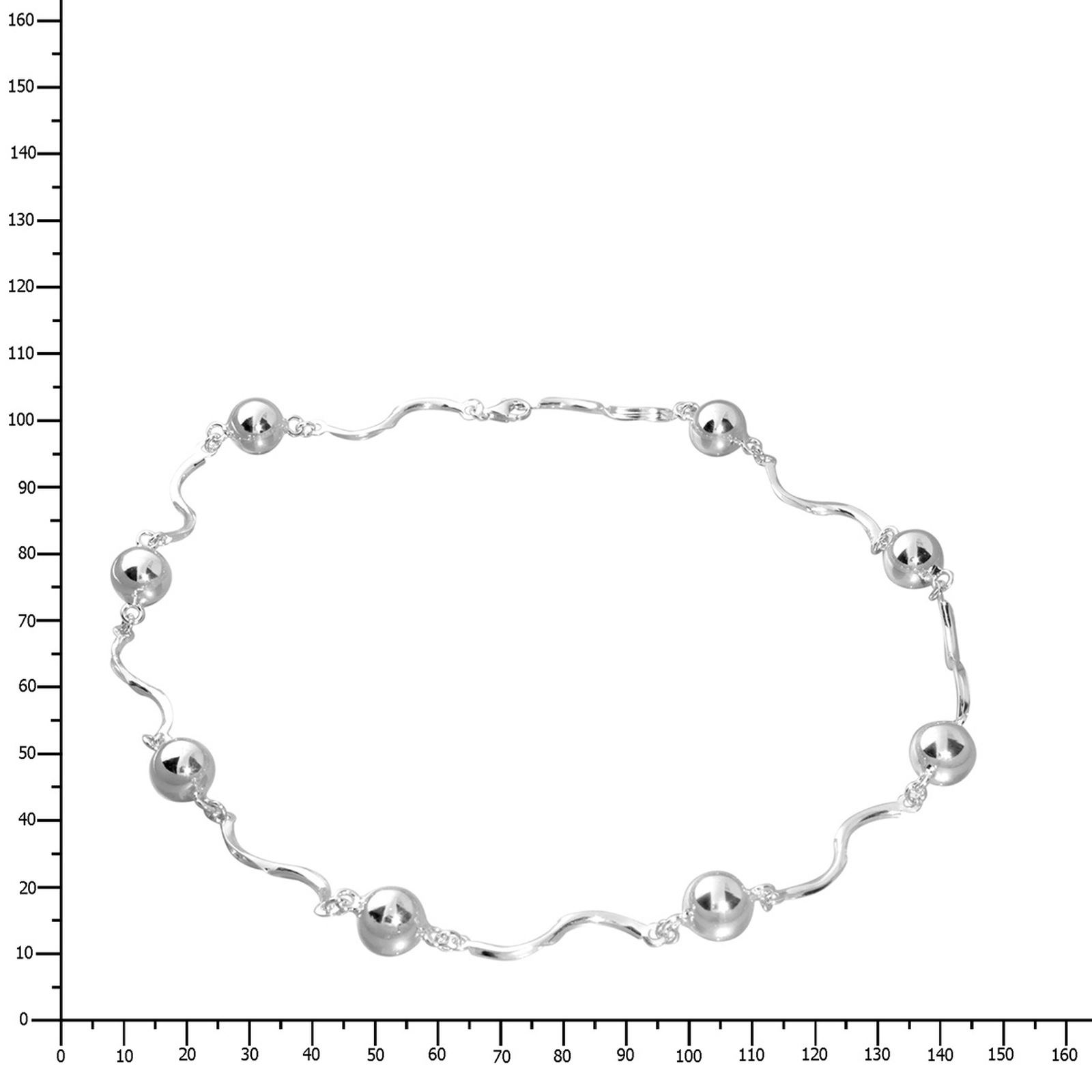 OSTSEE-SCHMUCK Kette ohne Anhänger »- Livs - Silber 925/000 -,«
