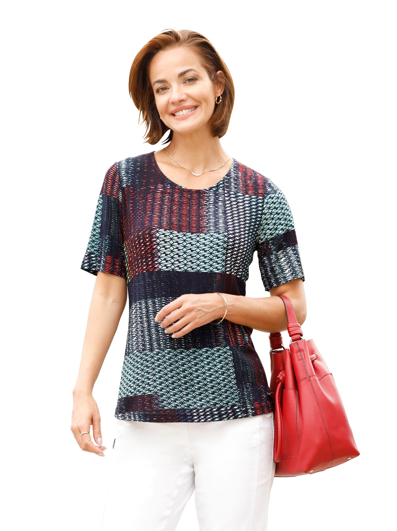Casual Looks Kurzarmshirt »Shirt« (1 tlg.)