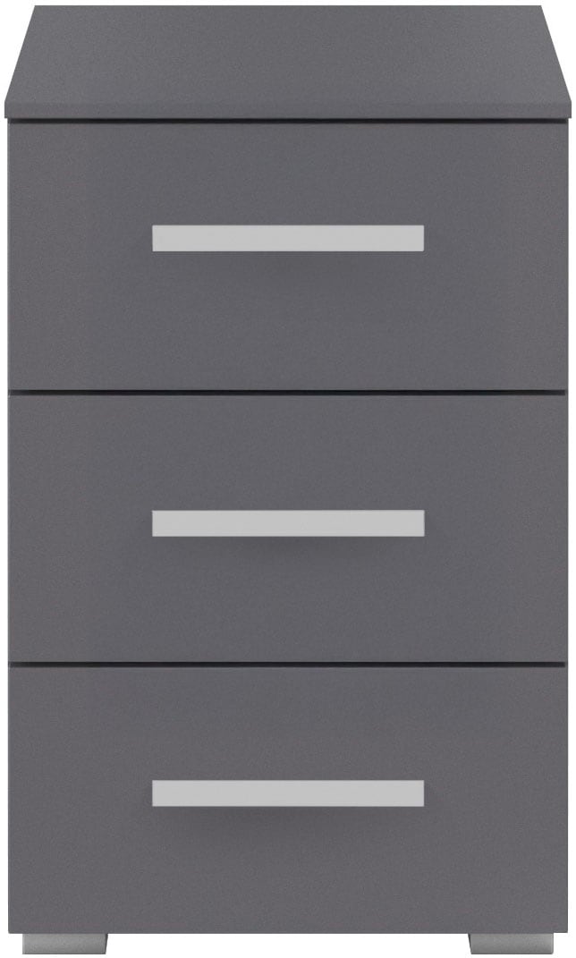 rauch Nachtkommode »Nachttisch Nachtkonsole Nachtschrank KOLUNA mit Dekorfront«, (Breite 40 cm), mit 3 geräumigen Schubladen für viel Stauraum MADE IN GERMANY