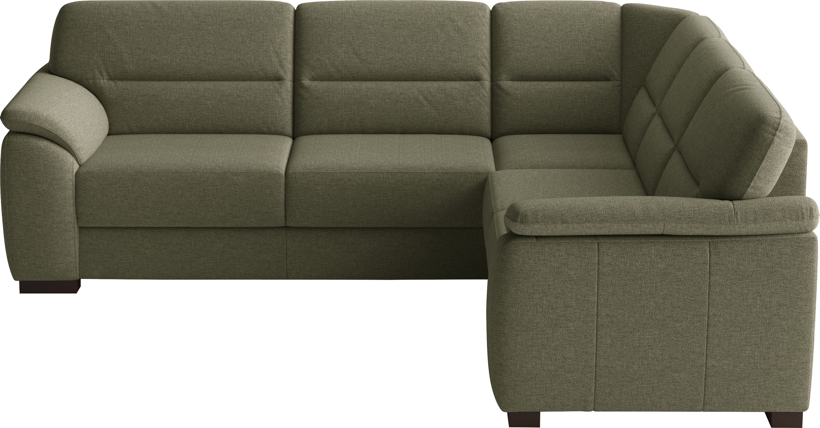 sit&more Ecksofa "Montego L-Form, B: 256 cm, große Stoffauswahl, Komfortsitzhöhe 46 cm" mit Schlaffunktion, optional Schubkasten mit Stauraum